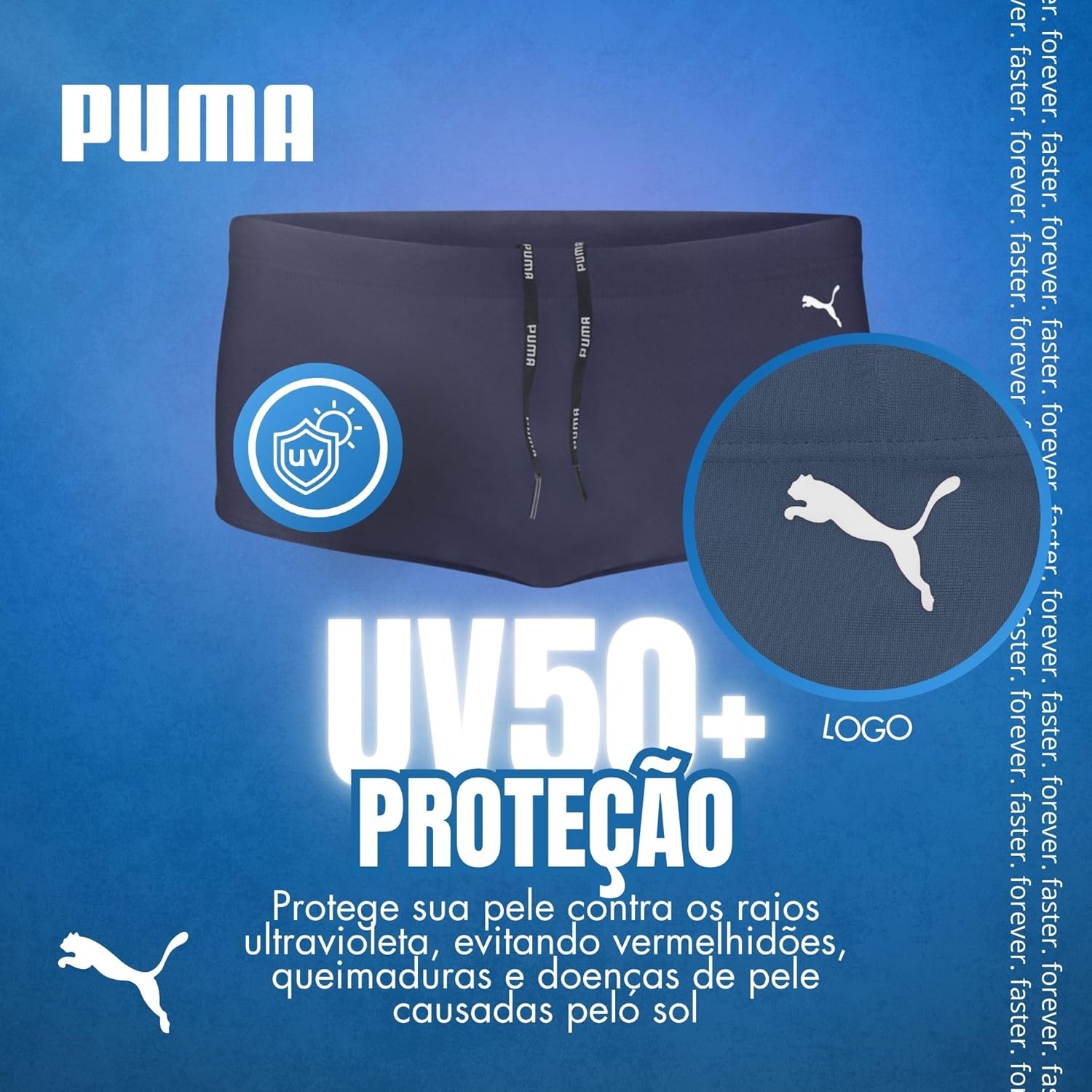 Sunga Puma Lateral Larga UV50+ Cordão Ajustável Xtra Life Piscina Praia Masculino Adulto em promoção! Veja a oferta e mais achadinhos de Moda praia 5 Hoje é o melhor dia para comprar Sunga Puma Lateral Larga UV50+ Cordão Ajustável Xtra Life Piscina Praia Masculino Adulto com aquele preço maroto! Promoção! Aproveite a oferta! 5