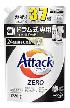 Amazon | 【大容量】アタック ZERO(ゼロ) 洗濯洗剤 液体 ドラム