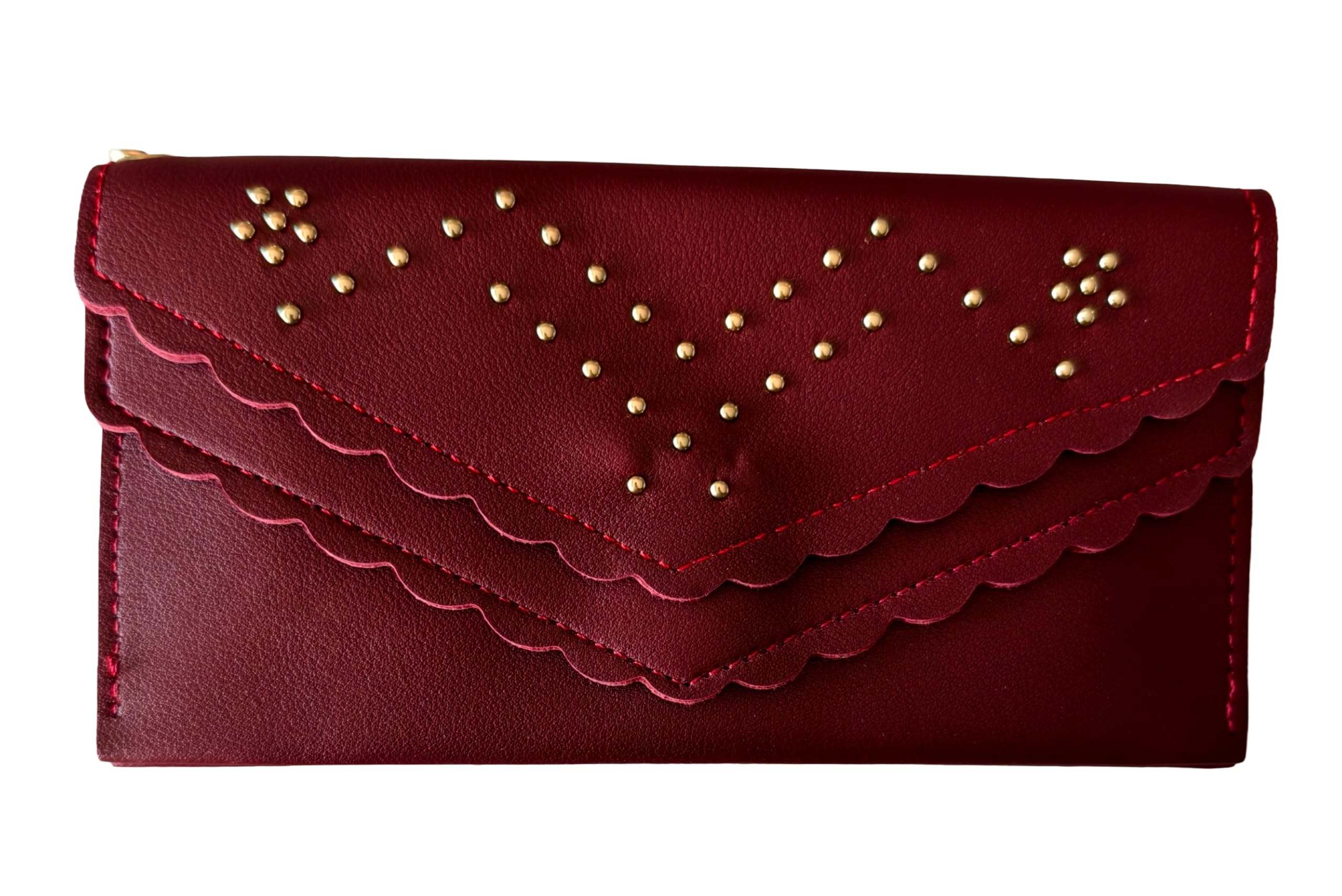 Women's Wallet Clutch with Pom Charm, PU Leather for Ladies, Multi Card Holder Purse with Cash& Slim Designer Hand Wallet for Party, Travel & Daily Use-image-44