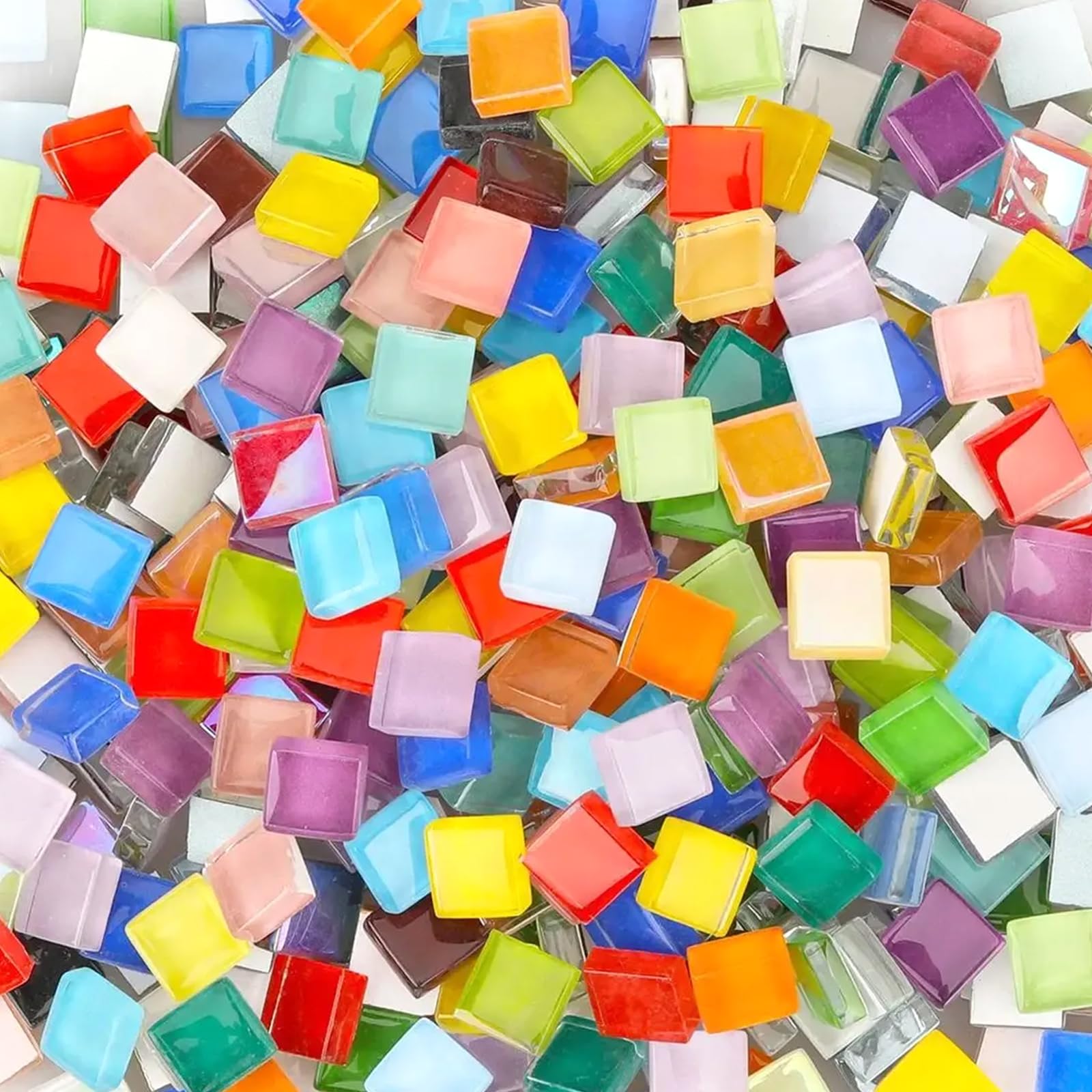 1 kg di piastrelle a mosaico (1 x 1 cm, circa 1100 pezzi) per lavori di bricolage, mini mosaico per interni ed esterni, bagno, cucina, decorazione per la casa, mix Color
