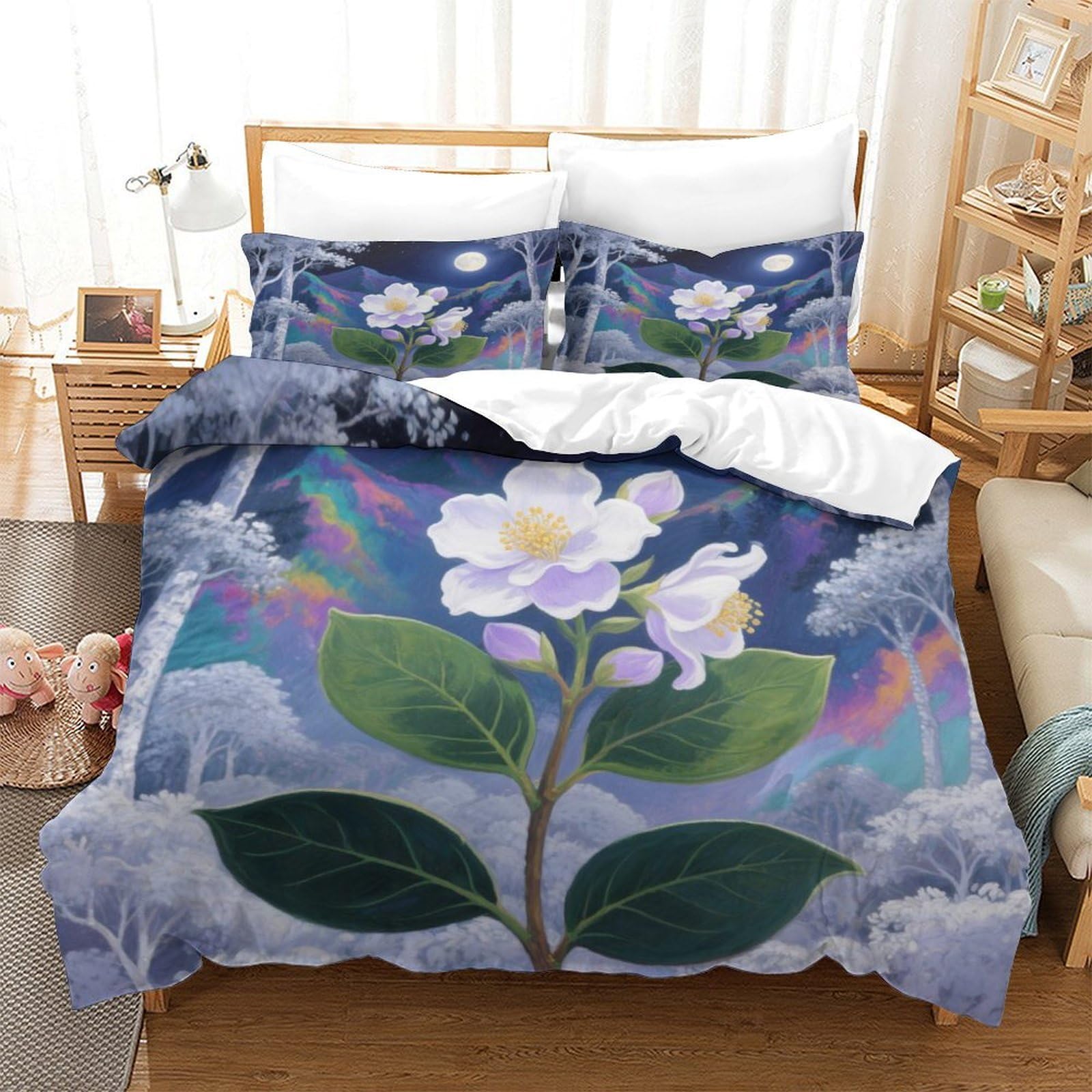 Housse de couette Jasmine 3D pour transformer la chambre des enfants avec style et douceur