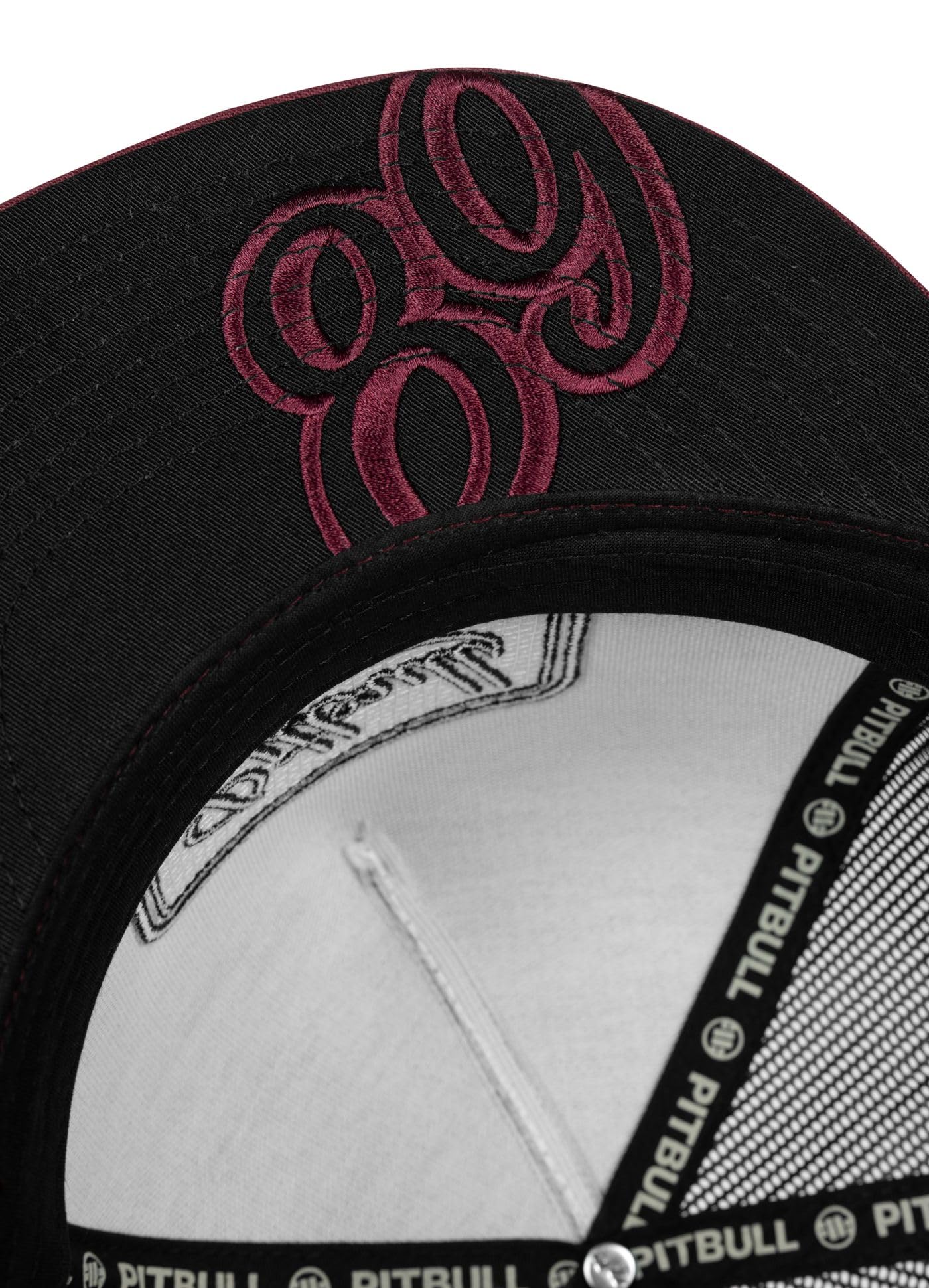 PITBULL Snapback Trucker Cap ORIGINAL 1989 – Mesh Cap Herren Damen, verstellbare Kappe, Flacher Schirm, Baseball Cap Streetwear, Unisex Freizeit