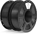 ELEGOO PLA+ Filament 1.75mm Black 2kg, PLA Filament Higher Strength 3D Dimensional Accuracy ±0.2mm, Spool 1kg (2.2lbs) Compatible with Most FDM Printers