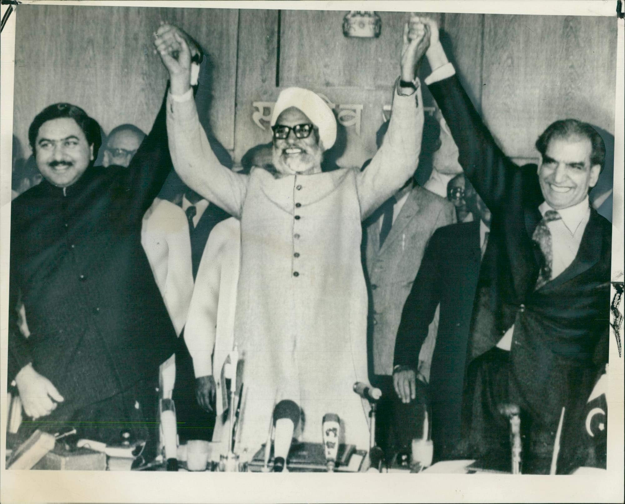 Vintage photo of Swaran Singh with Dr Kamal Hossein.