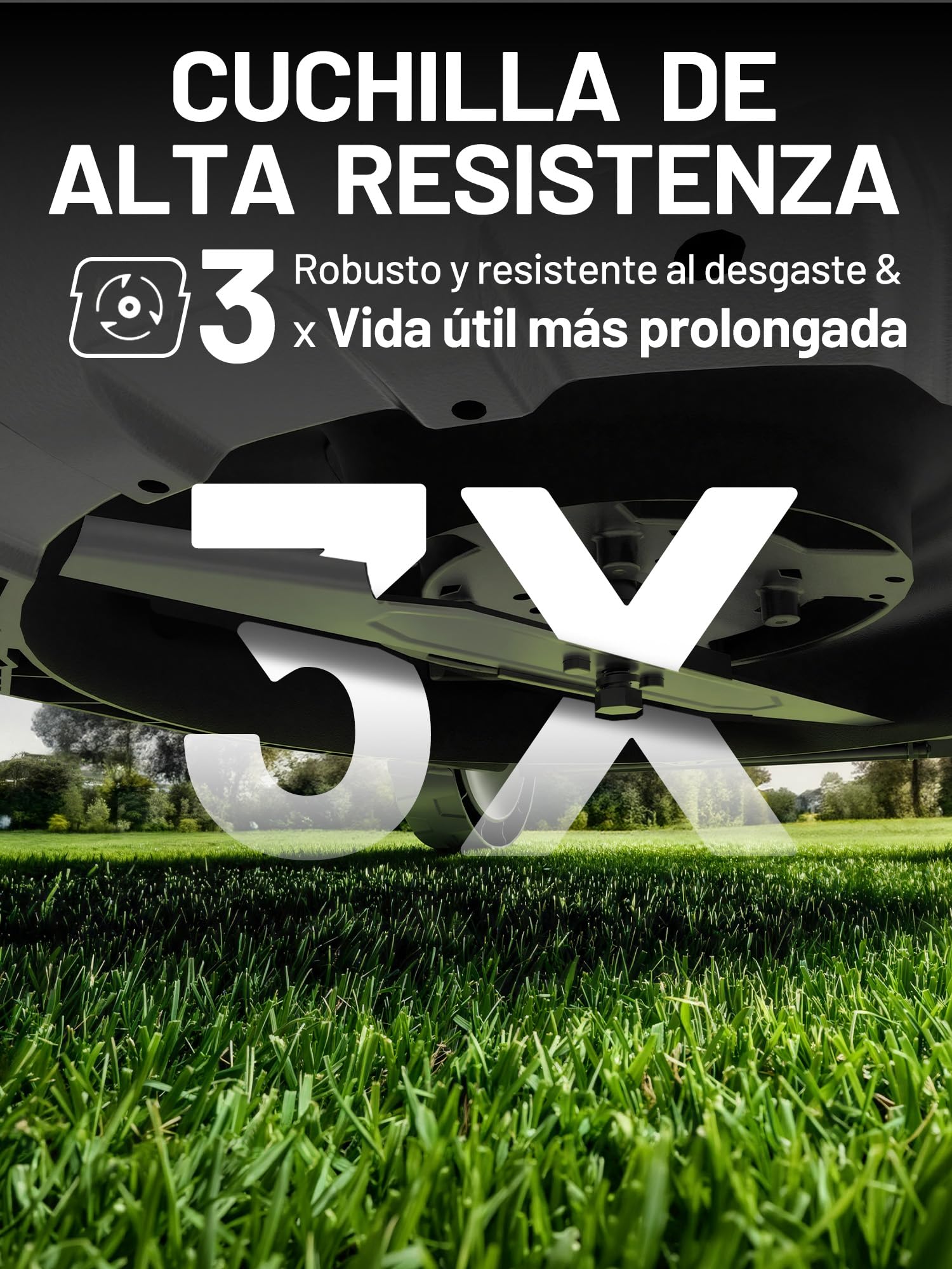 Cortacésped eléctrico con batería Litheli U20, ancho de corte de 38 cm, hasta 300 m², cesta de 40 L, altura de corte de 25-75 mm, incluye 2 baterías de 4,0 Ah