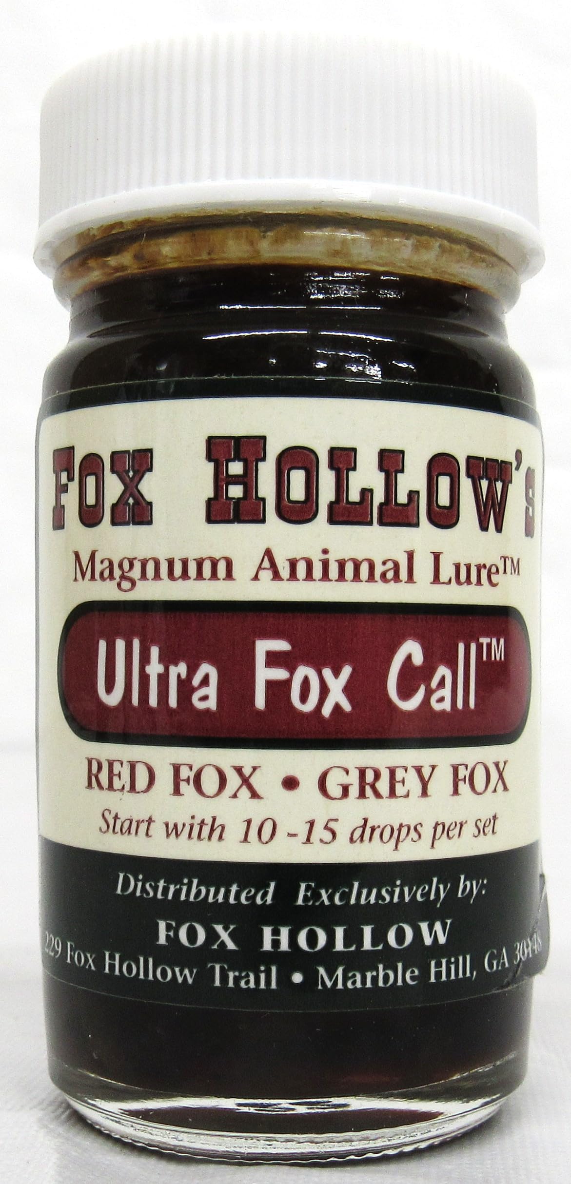 Ultra Fox Call - Fox Food and Call Lure - Fox Hollow 1 Oz Jar