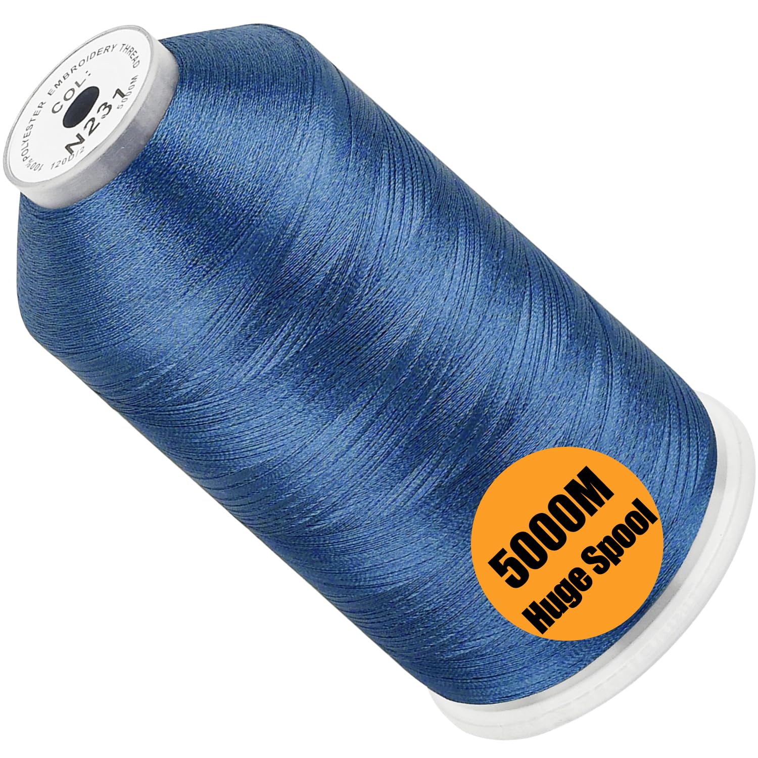 New brothread Huge Spool Embroidery Thread -Slate Blue FIts Janome Color