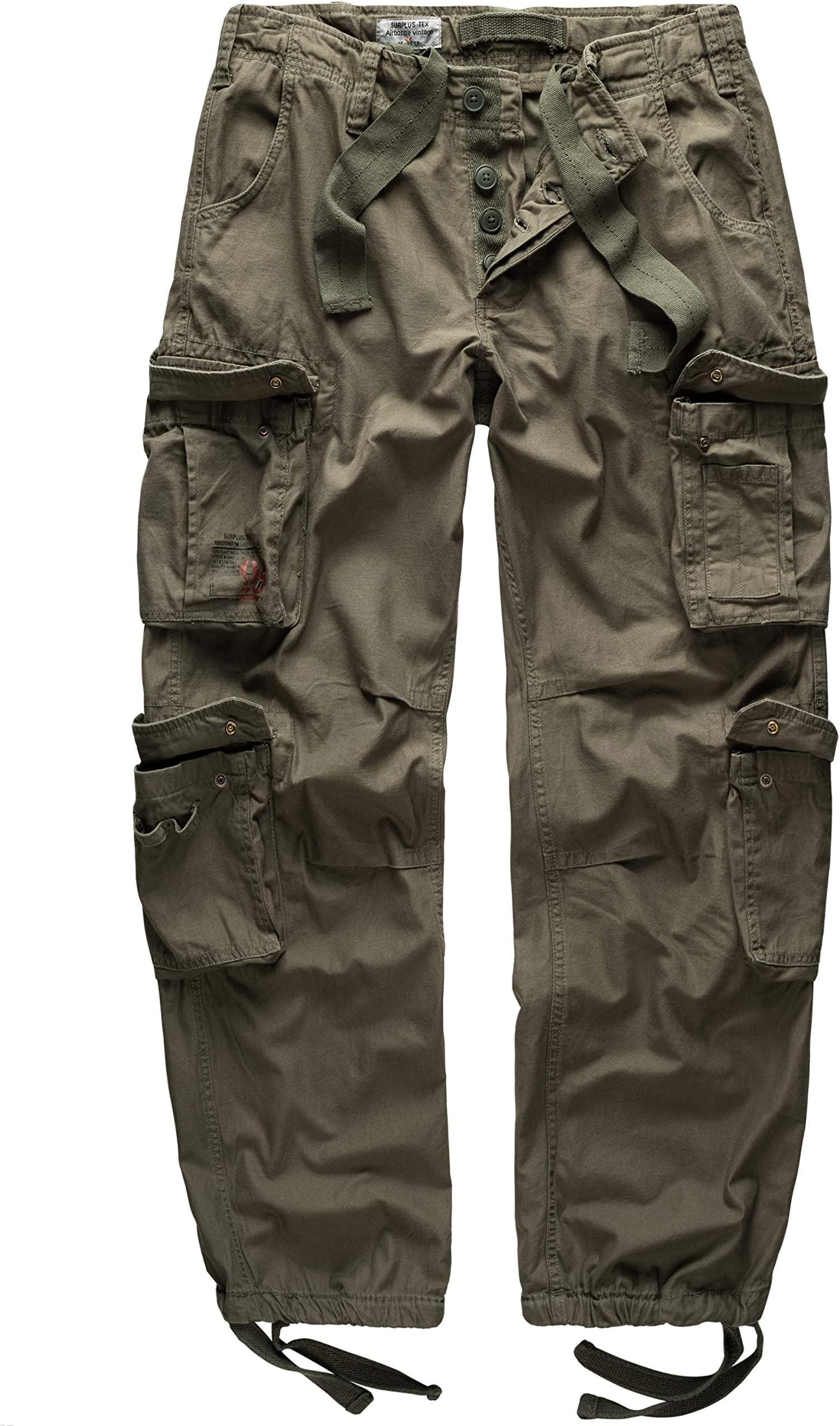 Surplus Cargo Trousers Mens Airborne Vintage