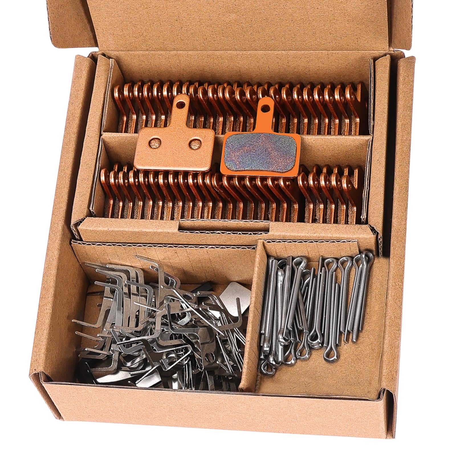 25 Pairs Sintered Metal Ebike Bicycle Disc Brake Pads, Compatible with Tektro Brake Pads for Shimano Brake Pads MT200 M355 M446 M447 M315 M365 MT500,