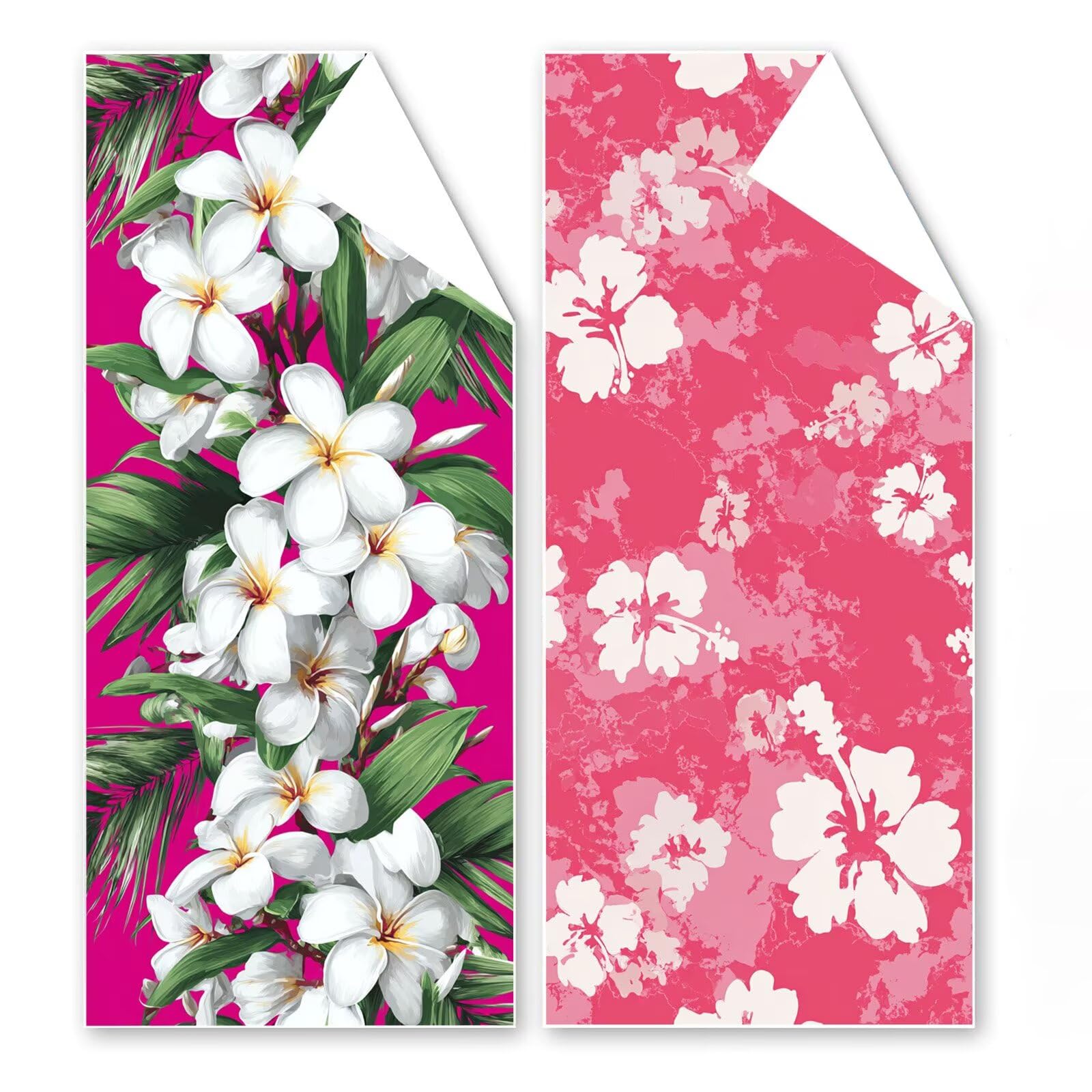 Strandtuch Mikrofaser Handtuch 90x180 cm, 2er Set Rosa Strandtuch, Schnell Trocknendes Weiches Microfaser Handtücher, Leichtes, Sandfreies Stranddecke für Reise Urlaub Schwimmen , mit Tasche G1-985