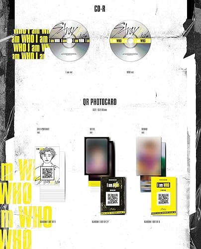 Miniatura 4 de Stray Kids - I am WHO [RANDOM ver.] (2º Mini Álbum) CD+Photobook+3 tarjetas de fotos QR+póster+póster plegable del grupo oficial+tarjeta de