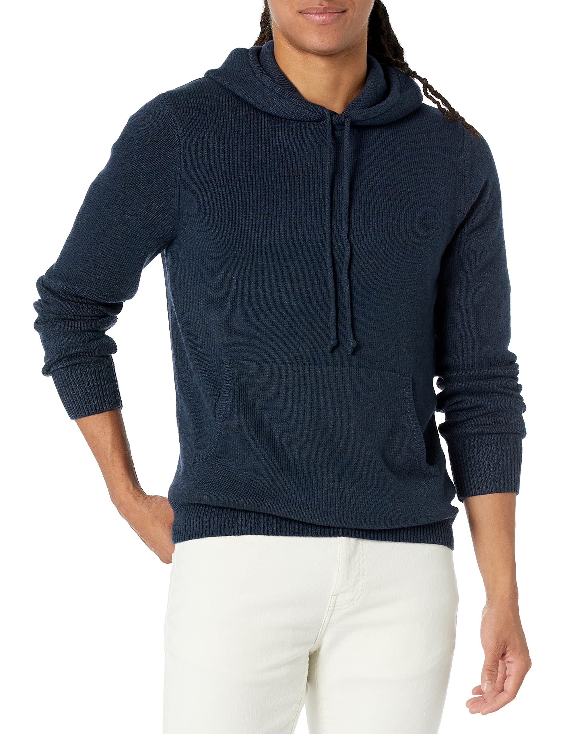 Photo 1 of Goodthreads Men's Supersoft Marled Pullover Hoodie Sweater XX-Large Navy