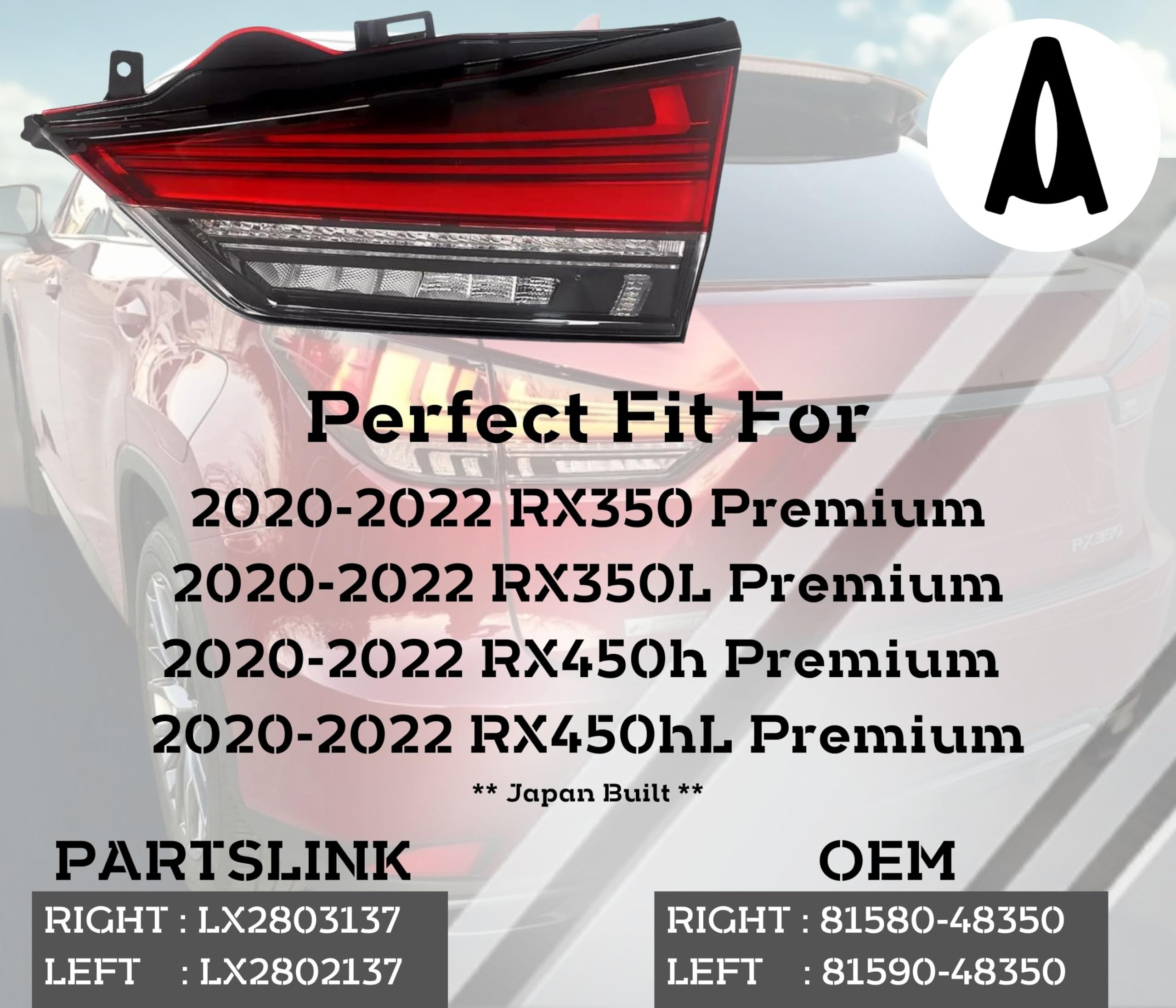 Amazon.com: Replacement For Lexus 2020 2021 2022 RX350 RX350L