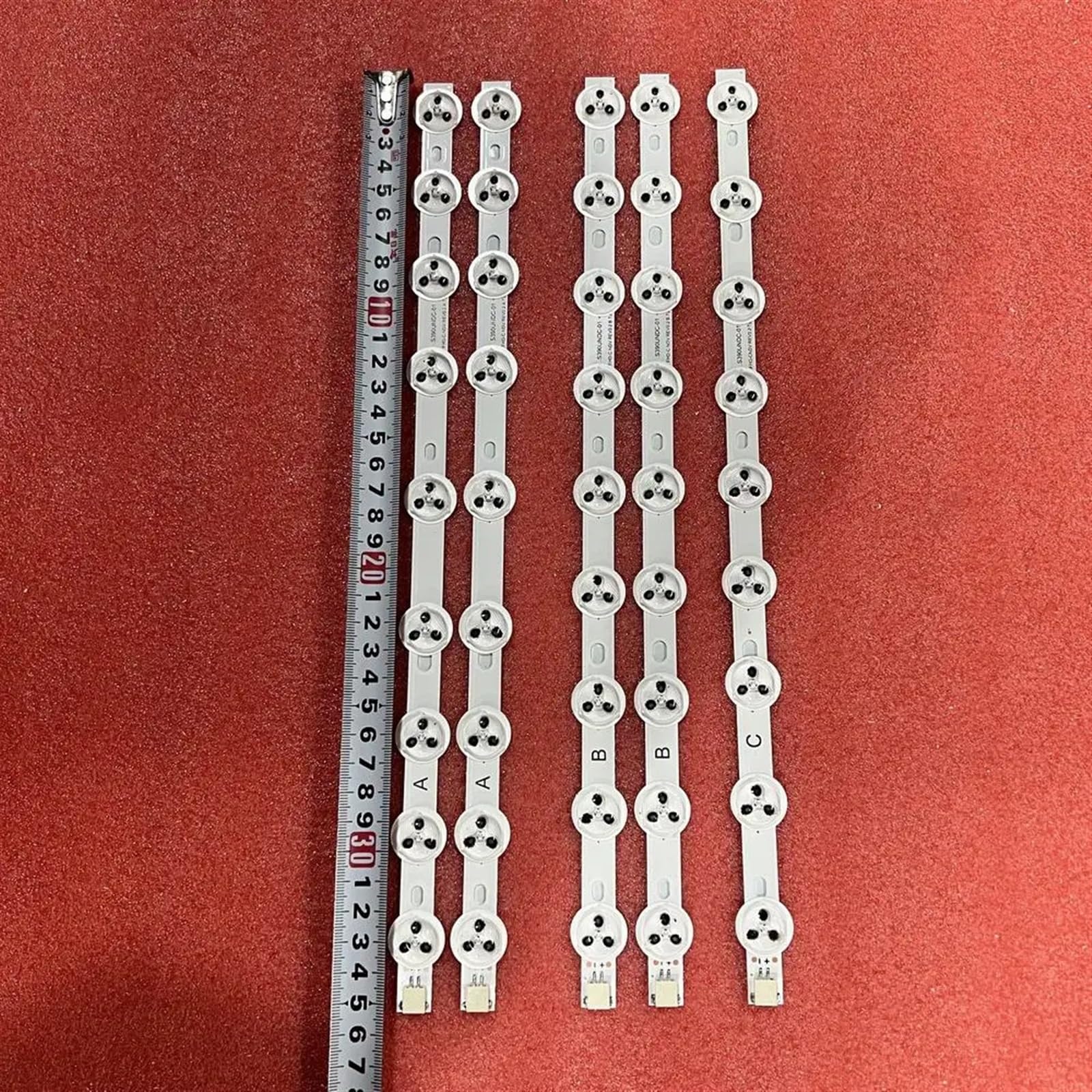 Striscia di retroilluminazione a LED Compatibile for TV 40L3433DG 40L3451dn 40L3433DG TFL39DLED200 39PF3025D VES390UNDC-01 VES400UNDS-01 VES400UNDS-02(10 Kit for 10 TV)
