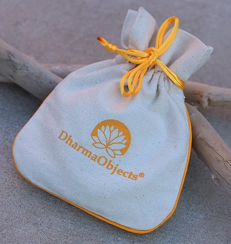 Miniatura 5 de DharmaObjects 108 cuentas auténticas de semillas de Bodhi de estilo tibetano budista para meditación y compasión Amarillo MLBS