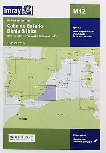 Imray Chart M12: Cabo de Gata to Denia and Ibiza (M Charts)