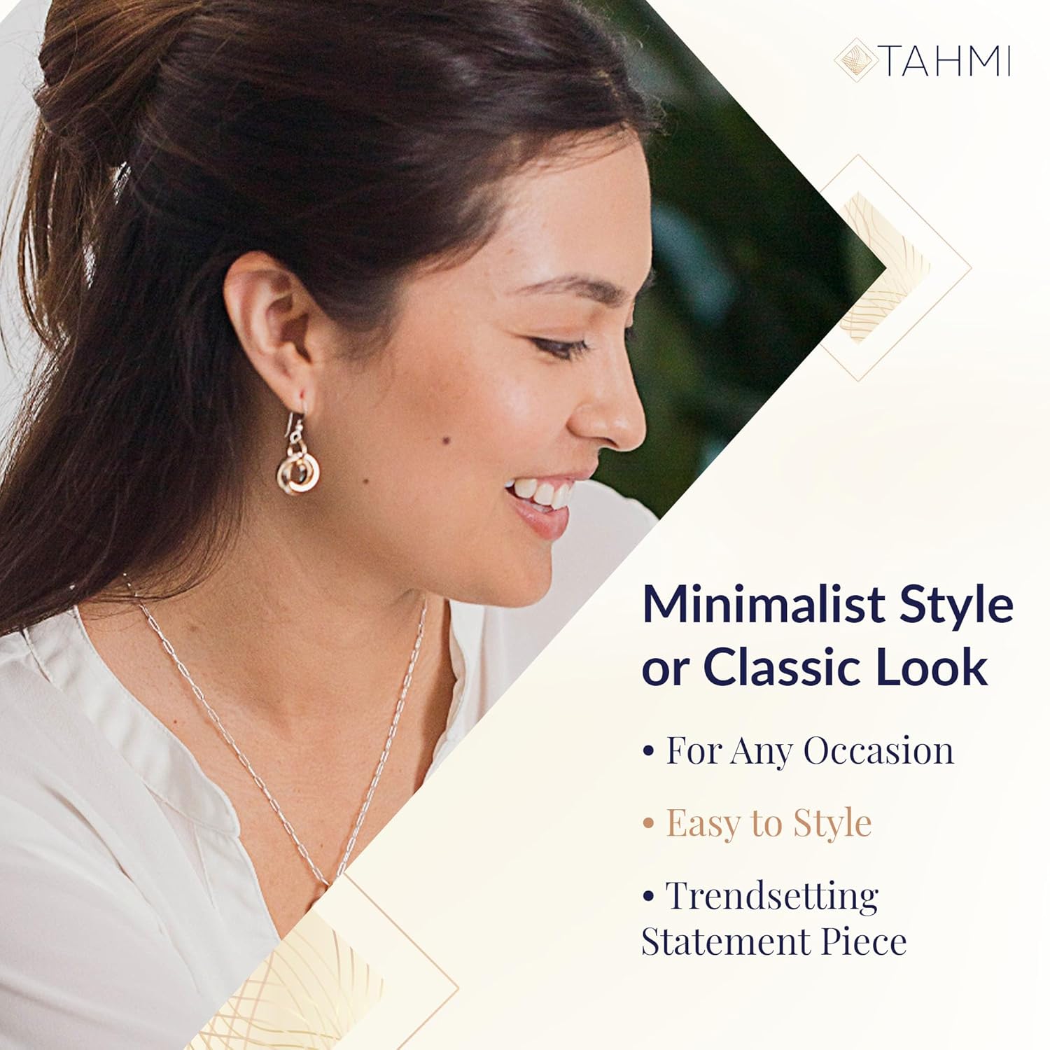 Elegant 14K Yellow Gold-Filled Love Knot Earrings | Stylish Leverback Circle Dangle Earrings for Women | Everyday Minimalist Jewelry Gift Idea for Her - Image 2