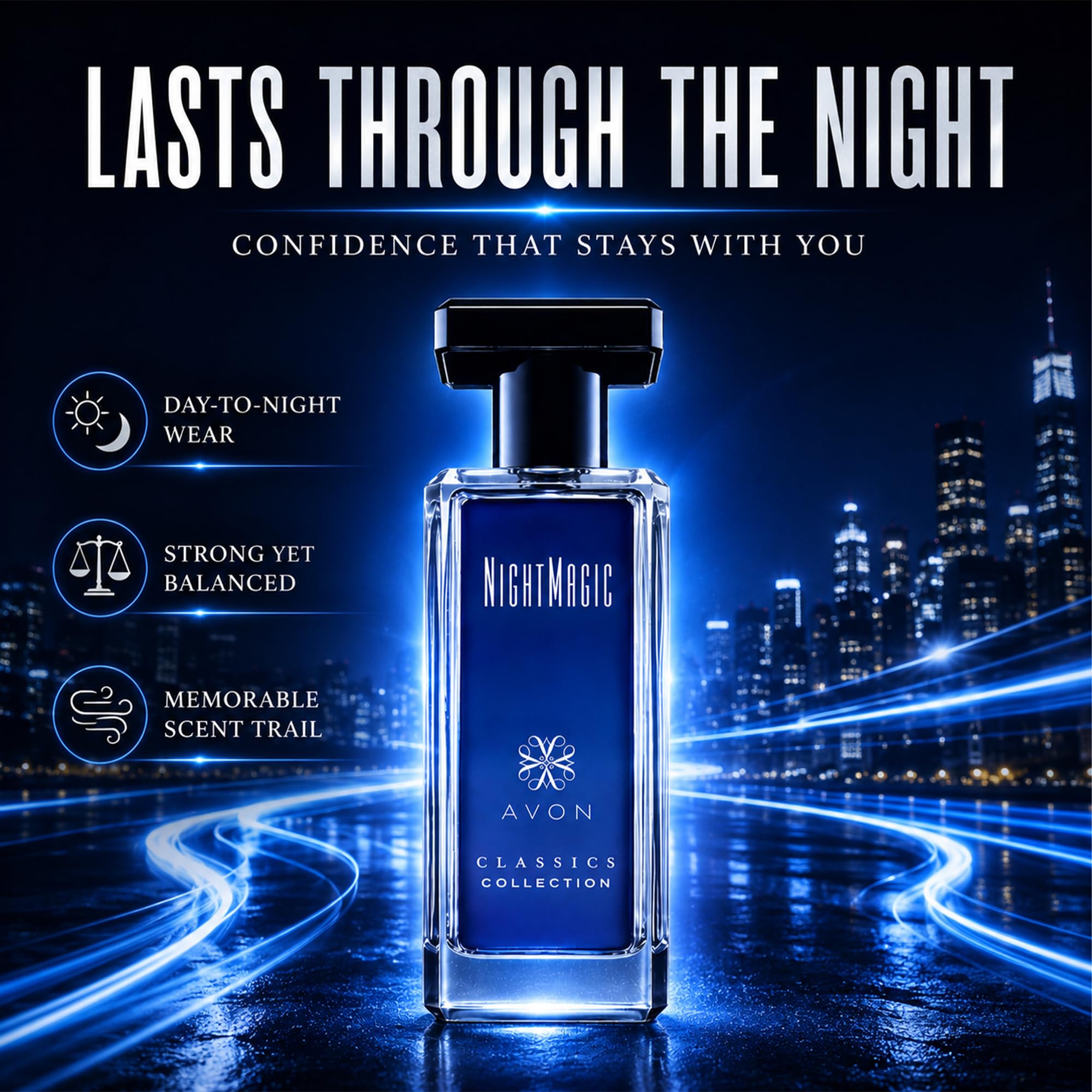 Amazon.com : AVON Classics Night Magic Cologne for Men - 1.7 oz