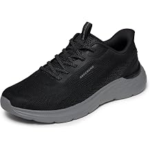 SKECHERS Mens GARNER - ELLIS Machine Washable Wide Toe Mens Sneakers