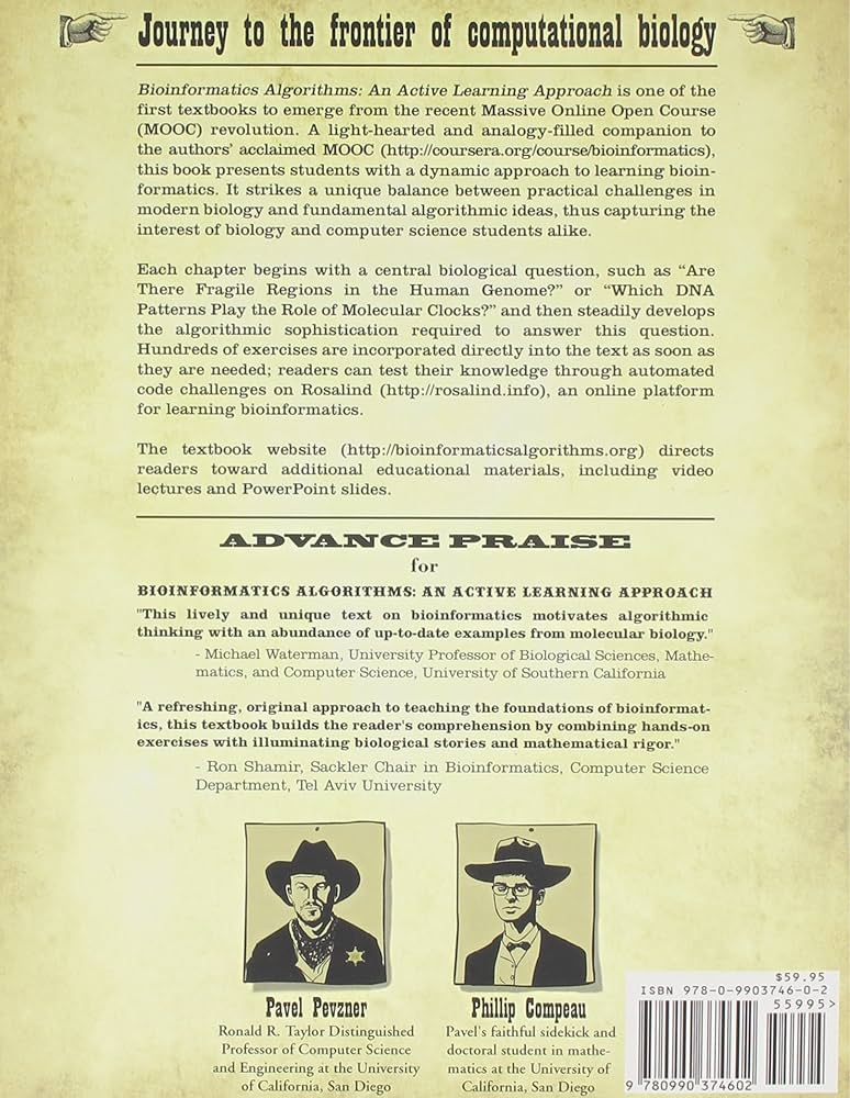 Amazon.co.jp: Bioinformatics Algorithms An Active Learning