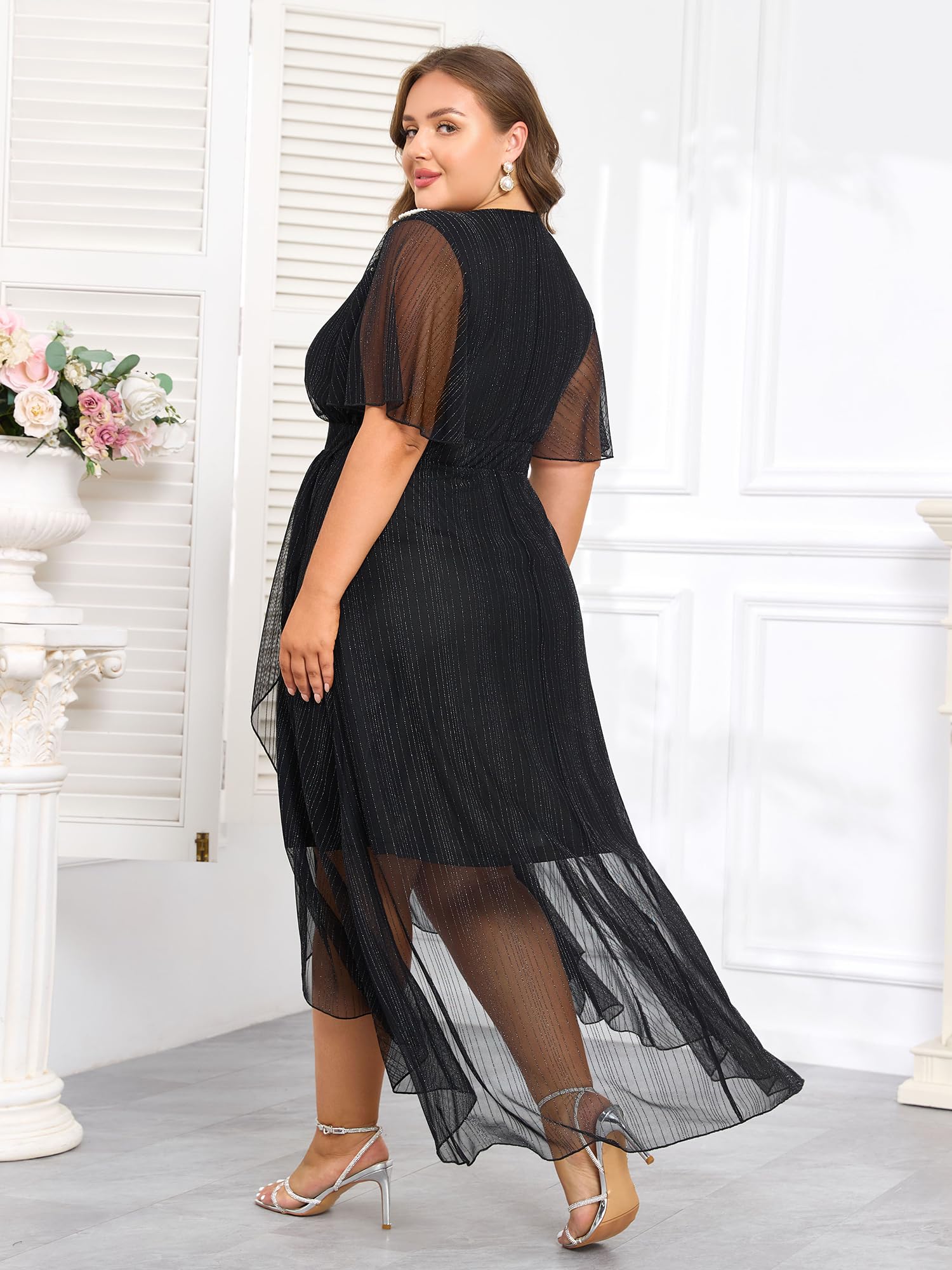 ZNU Plus Size Prom Dresses 2025 - Elegant Summer Wedding Guest Dress, Formal Cocktaill Dress for Women