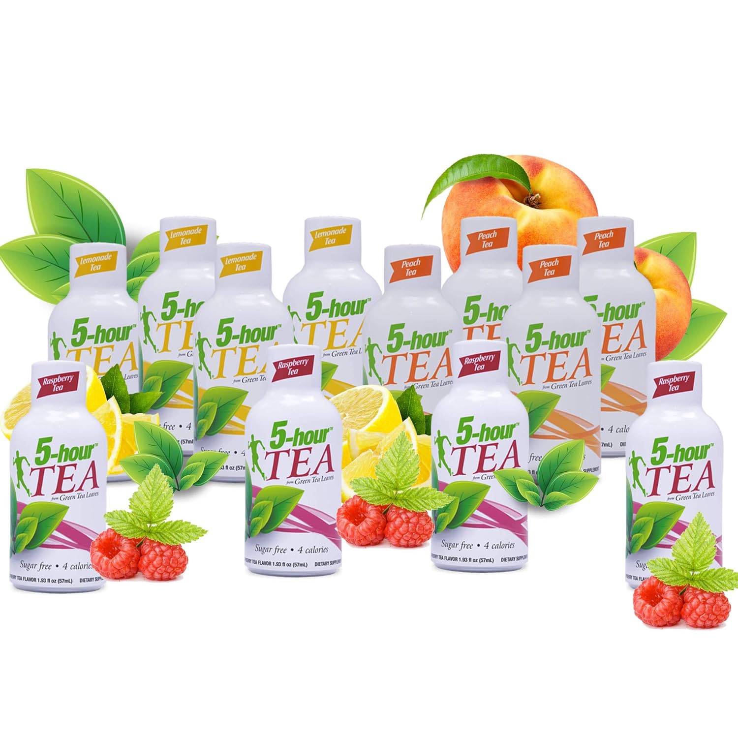 5 Hour Energy Tea Assortment, Natural Green Tea Energy