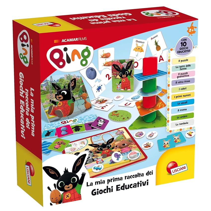 Immagine del prodotto Liscianigiochi 75867 Bing Raccolta Giochi Educativi Baby, Multicolore