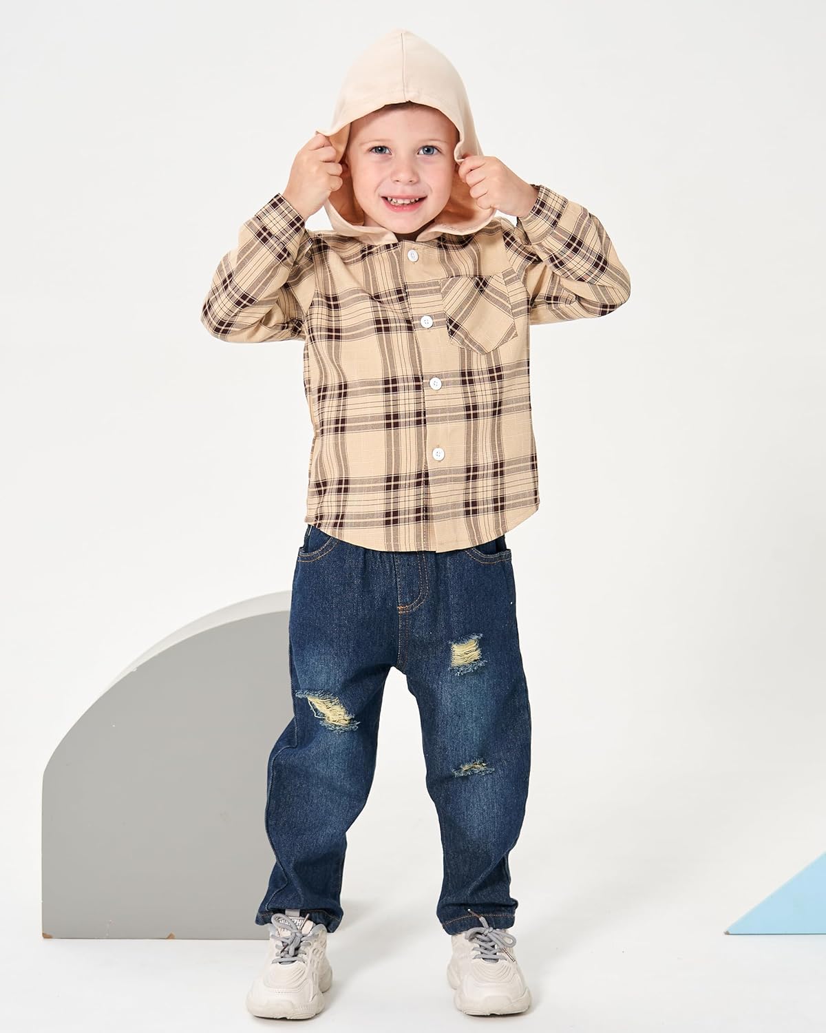 Toddler Baby Boy Clothes Fall Winter Outfits Infant Long Sleeve Shirt Jeans Sets Casual Kids Clothes for Boys 12M-5Y - Image 3