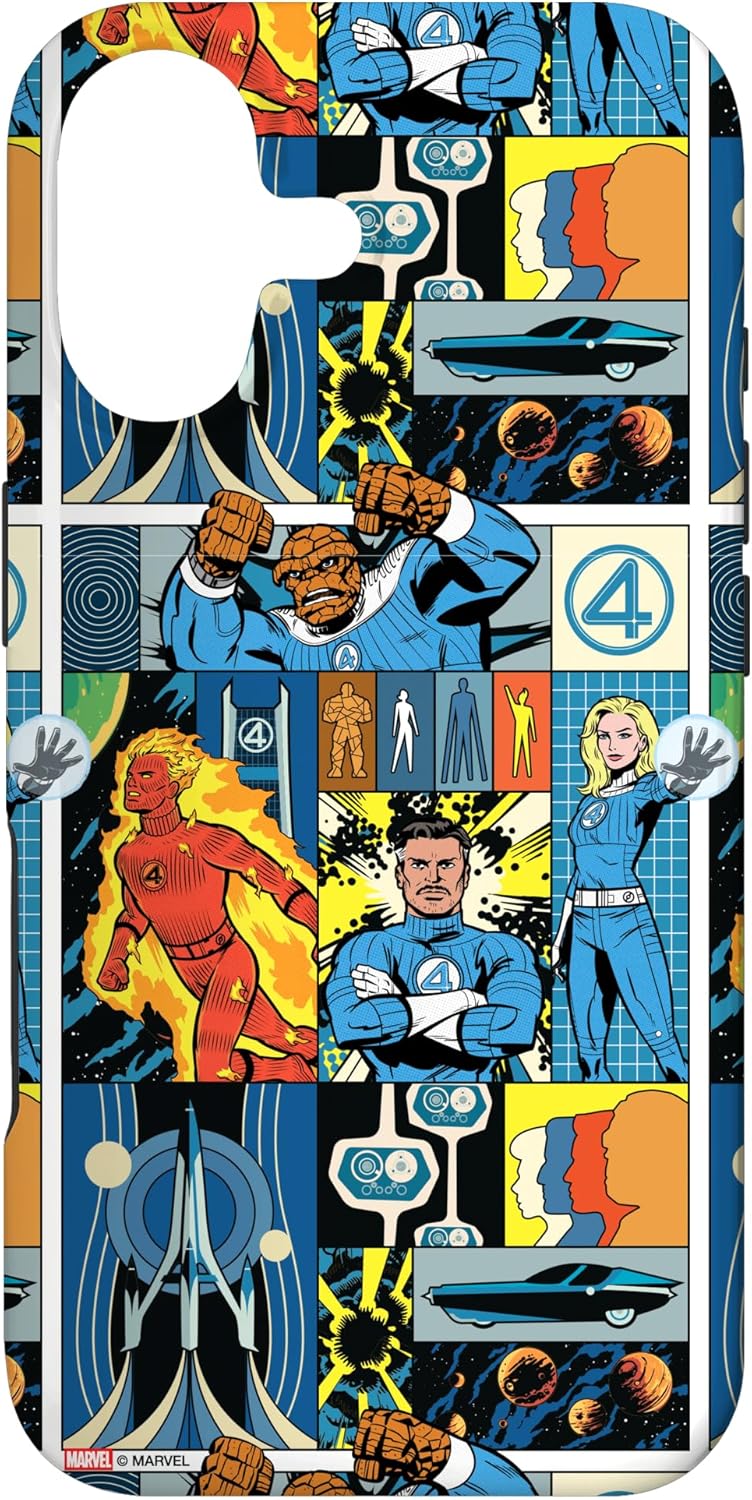 Marvel Studios The Fantastic Four: First Steps Retro Collage Case for iPhone 17