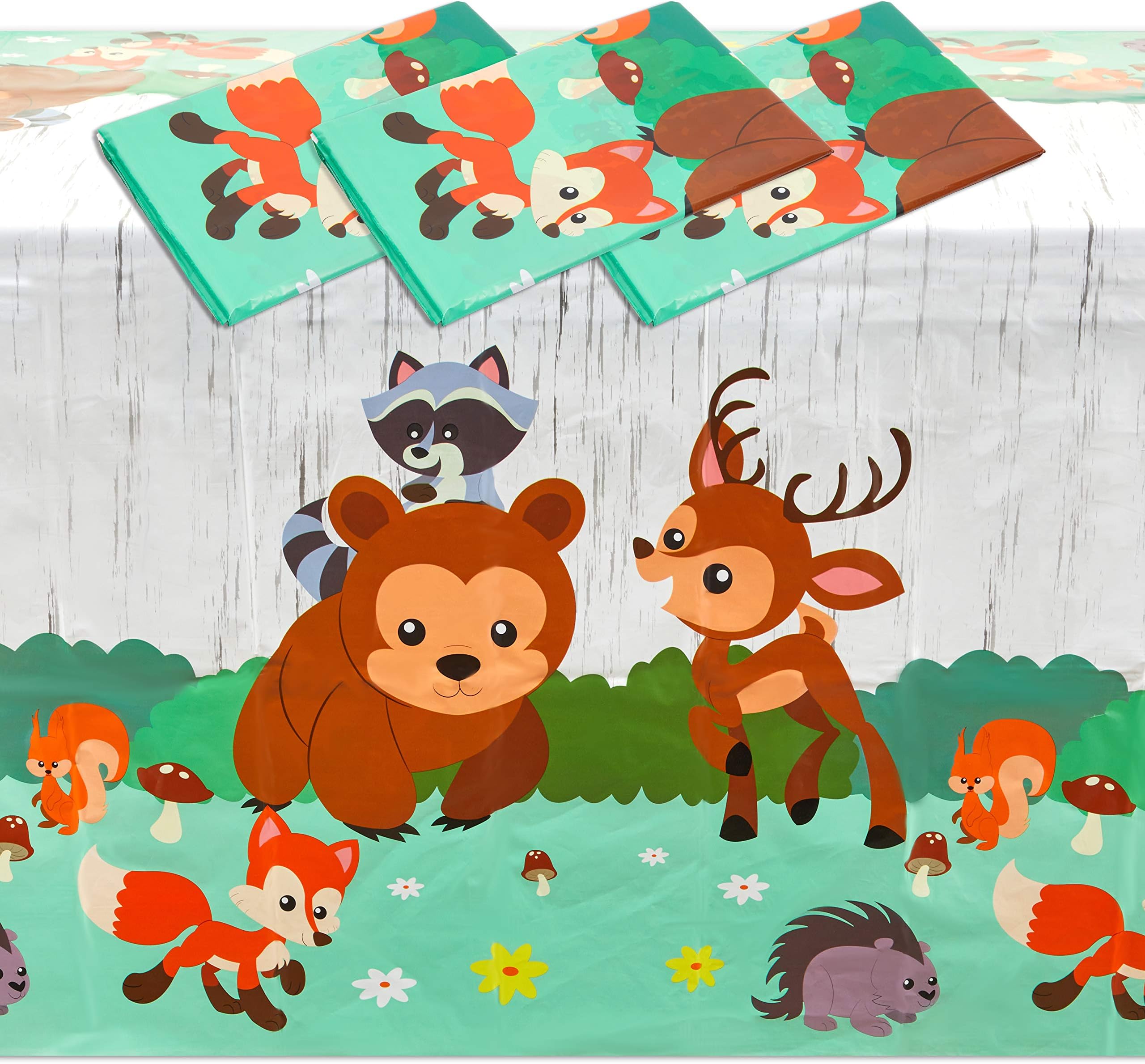 BLUE PANDA Baseball Tablecloth Birthday Party Plastic Table