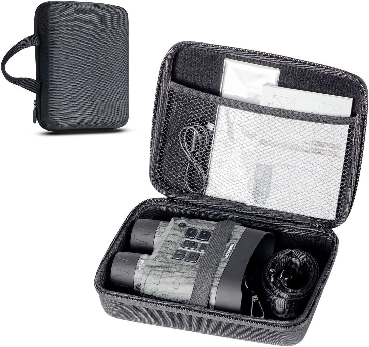 Night Vision Binoculars with Protective Hard Case - Complete Ready-to-Use Kit