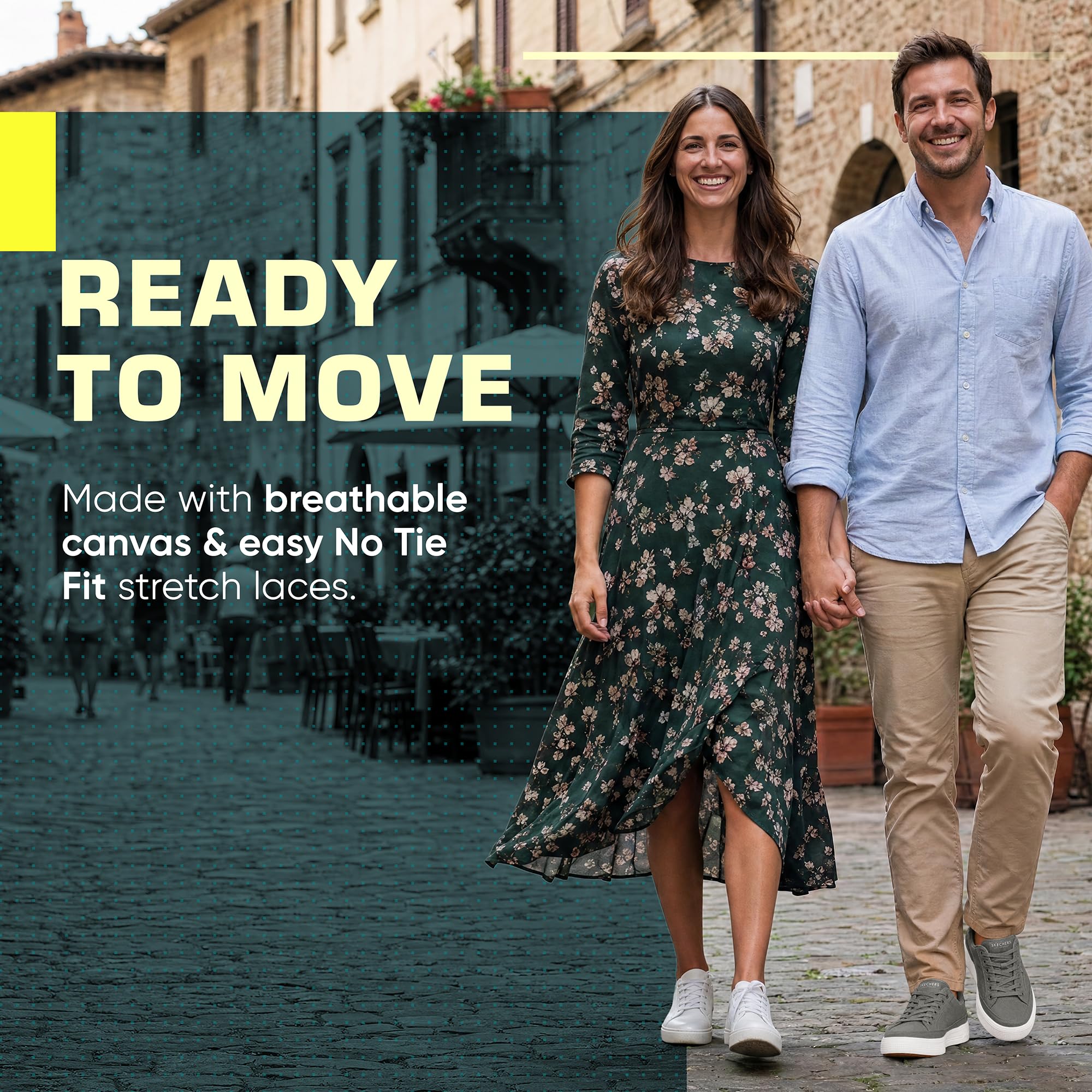 Skechers Hombre Arch Fit Arcade See Ya There Slip-In Entrenador | Zapatos casuales, sin cordones, lavables a máquina, sello de aceptación APMA, plantilla extraíble, sin cordones, veganos