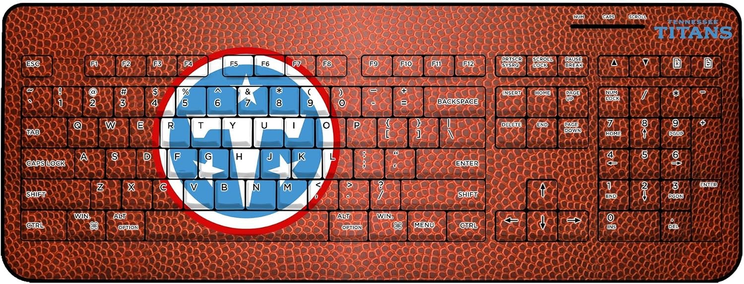 Tennessee Titans Football Design Wireless Keyboard