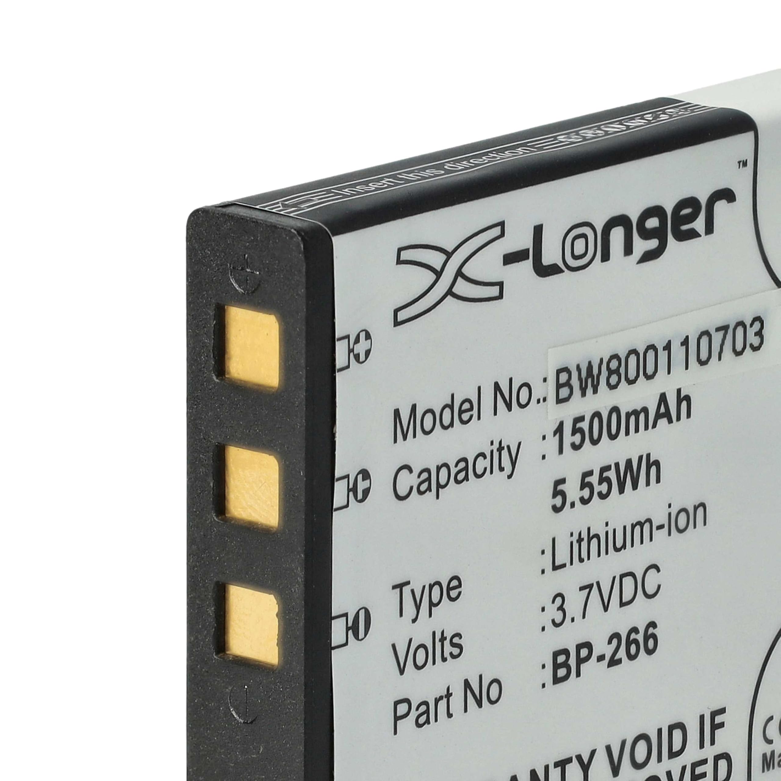 vhbw batteria sostituisce Icom BP-266 per radio (1500mAh, 3,7V, Li-Ion)