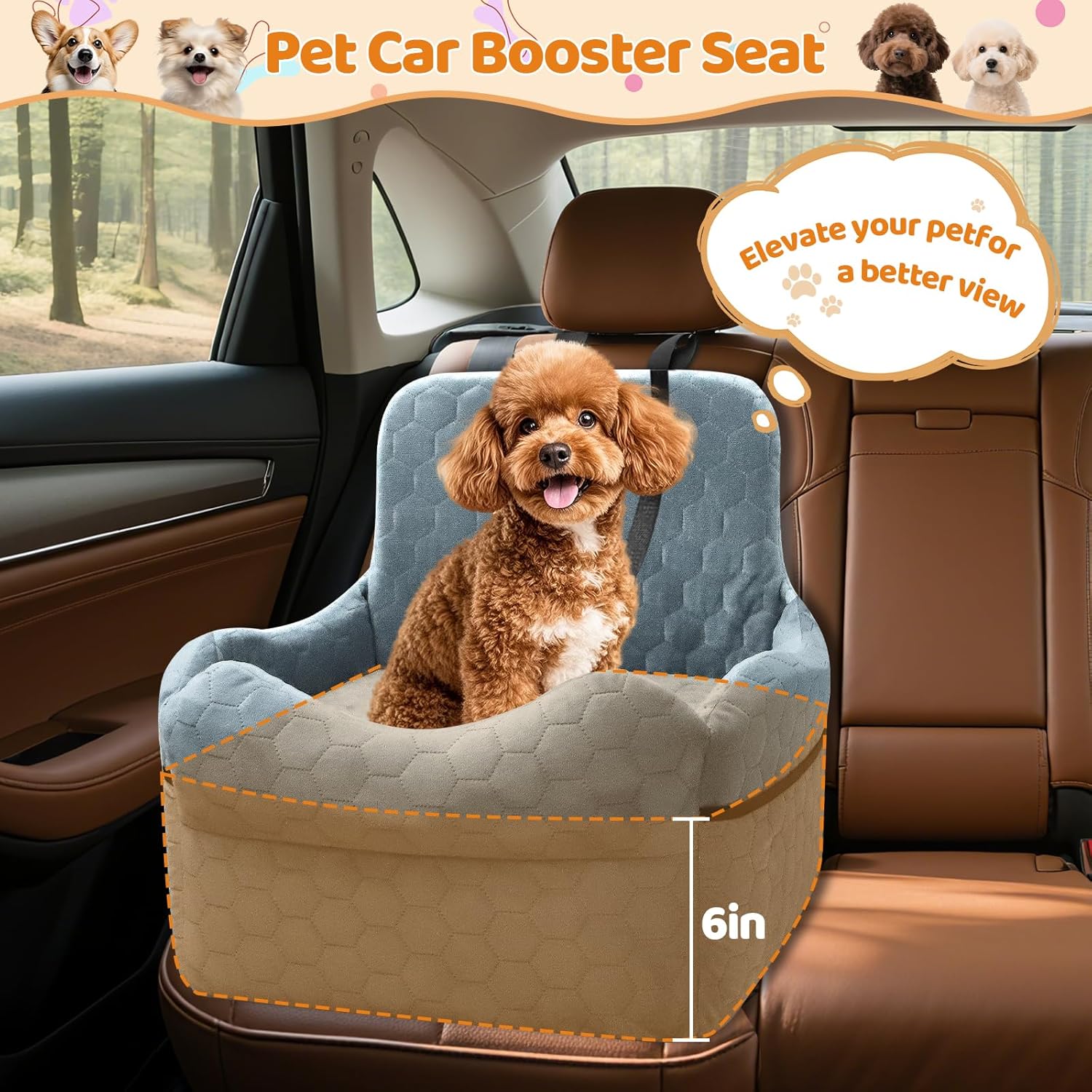 Travel in Comfort: The Ultimate Dog Car Seat for Small Pups