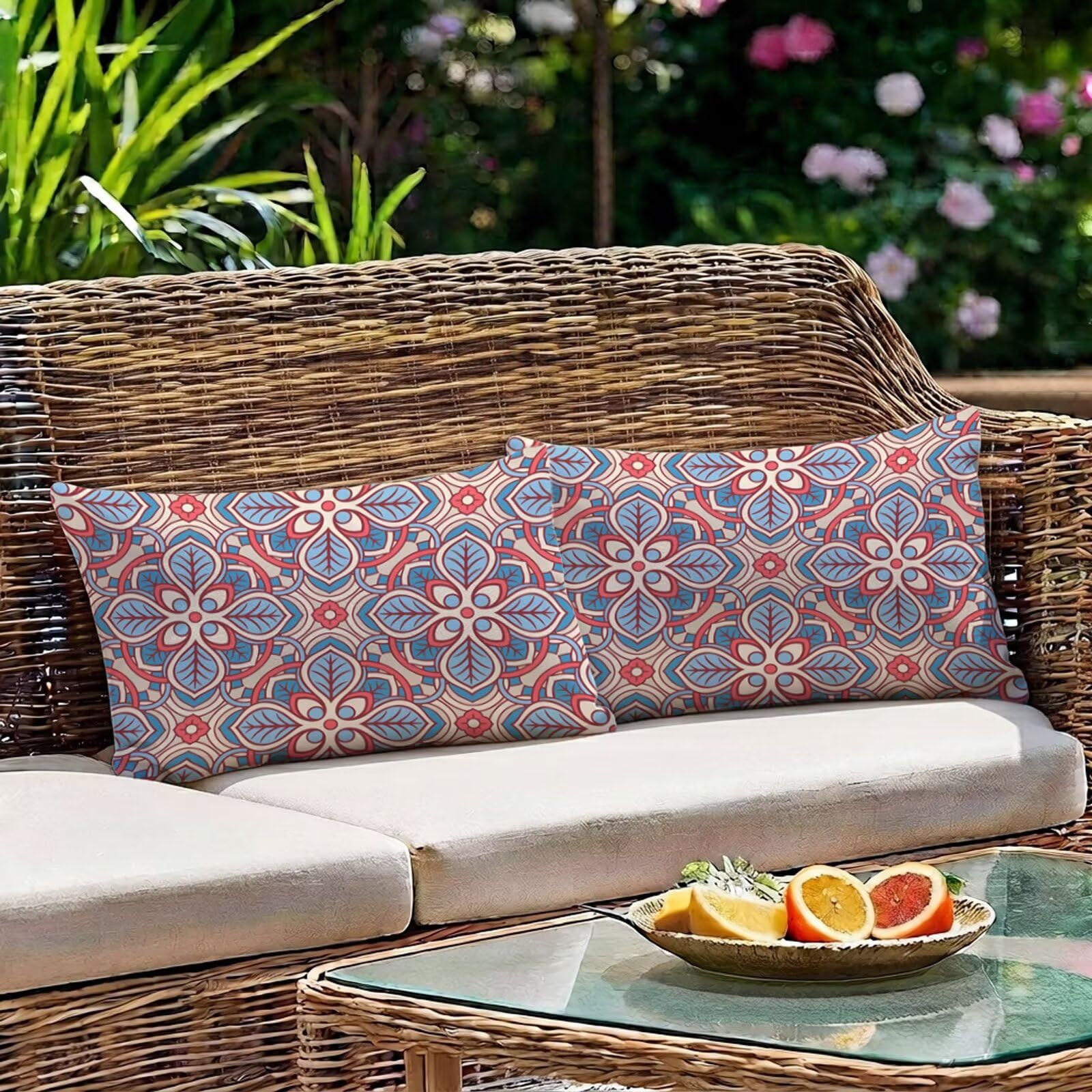 Poszewki na poduszki 60x80 cm retro boho poszewki na poduszki prostokątne E