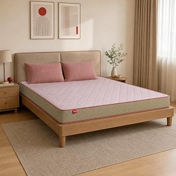Kurlon Ortho Natural Grid Mattress | Queen Size 75x60x6 Inches | Firm Natural Smart Grid Coir | Naturally Breathable Coir | Orthopedic Back Support | Support that Adapts to You | 10 Years Warranty