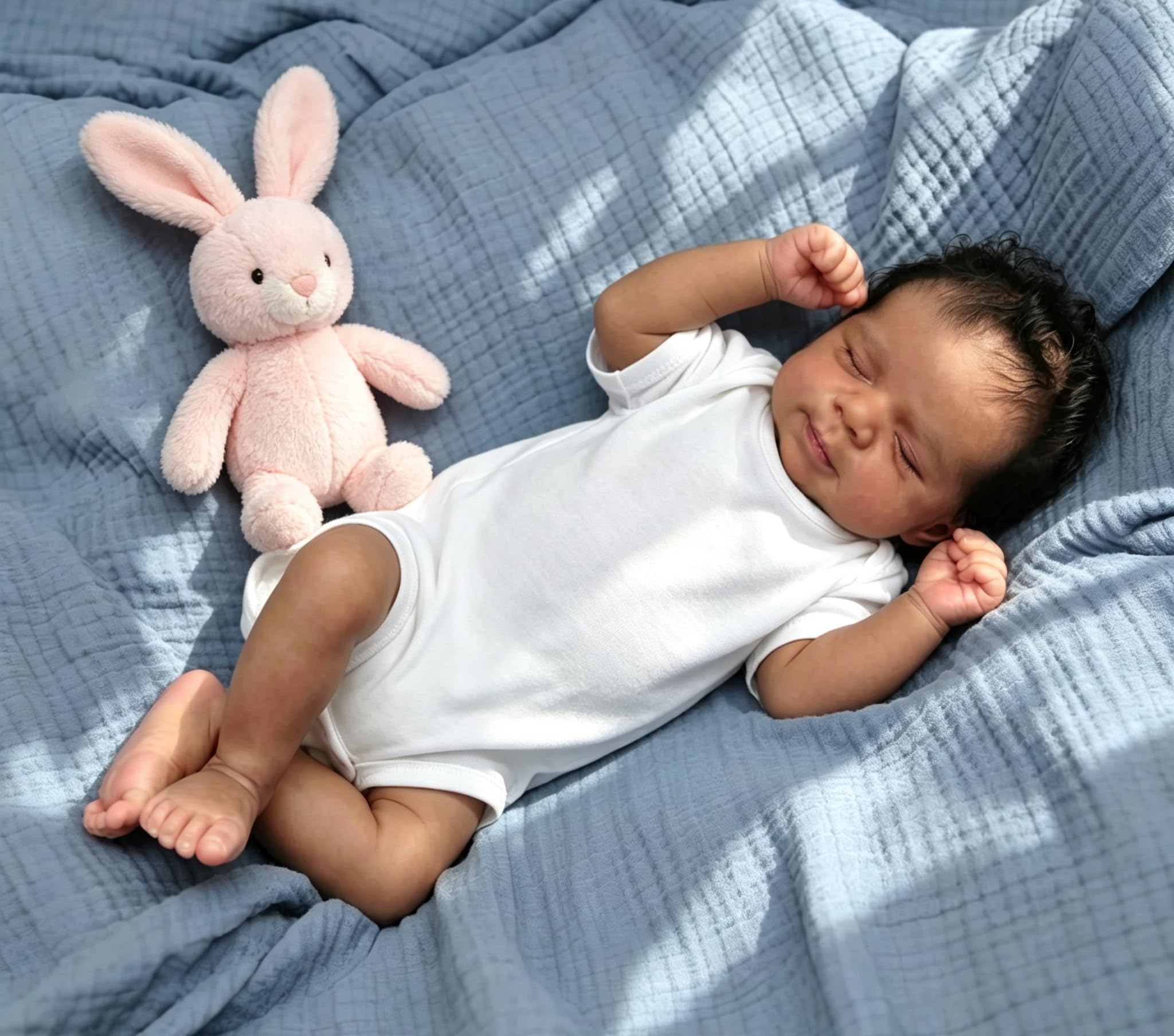 Zero pam Schwarz Reborn Puppen,Reborn Baby Vollvinyl Lebensecht Mädchen