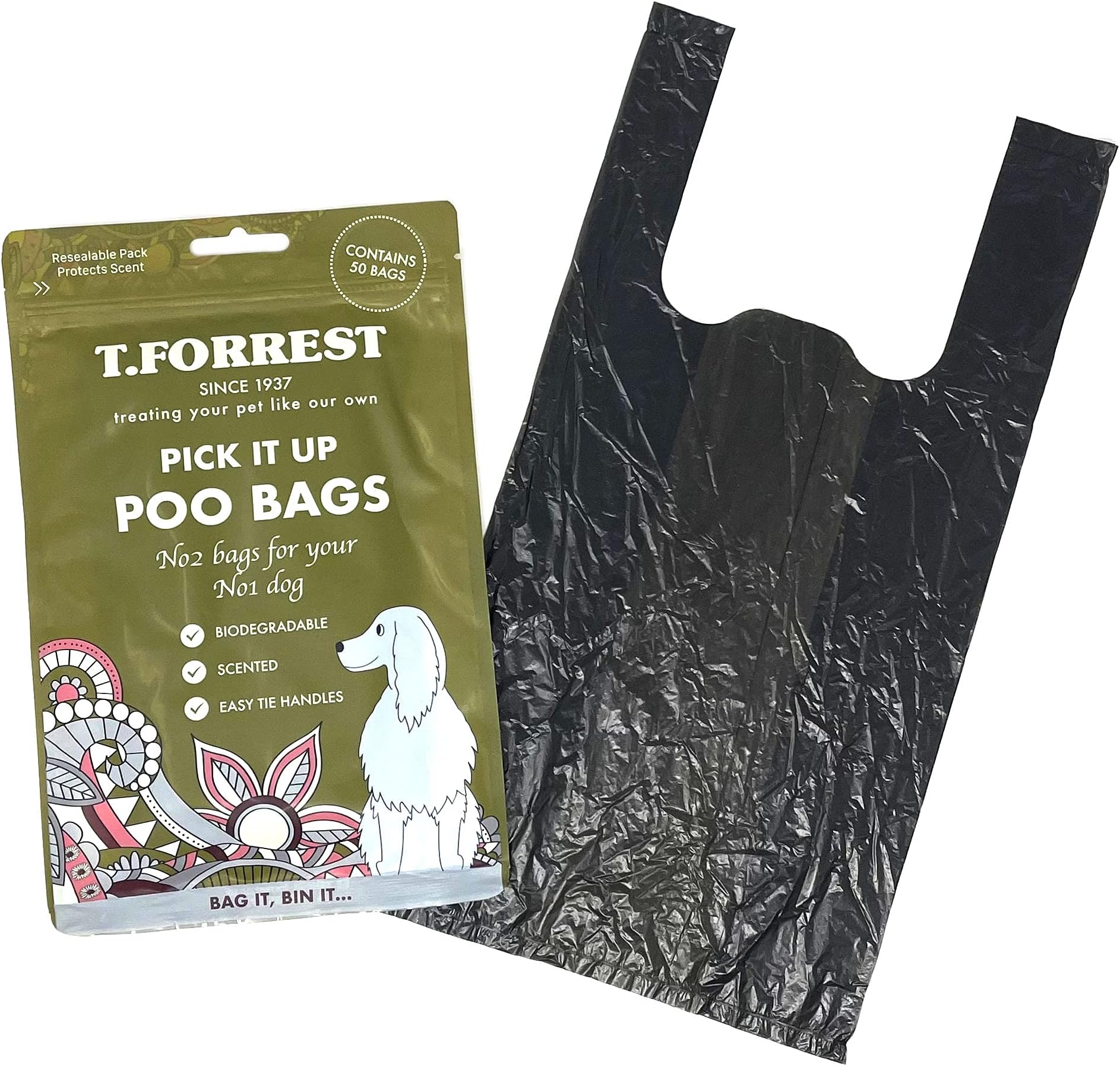 100 To 2000 x DOGGY BAGS Scented POO BAGS Dog Cat Puppy Pet