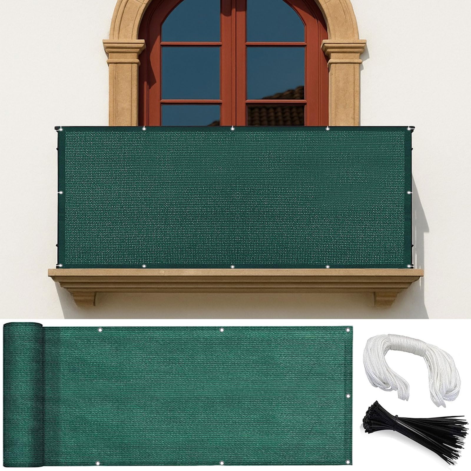 Brise vue balcon anti-UV et respirant résistant aux intempéries