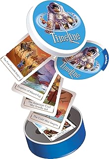 Timeline Events Card Game | Fun Educational Trivia Game for Adults and Kids | Ages 8+ | 2-6 Players | Average Playtime 15 Minutes | Made by Zygomatic