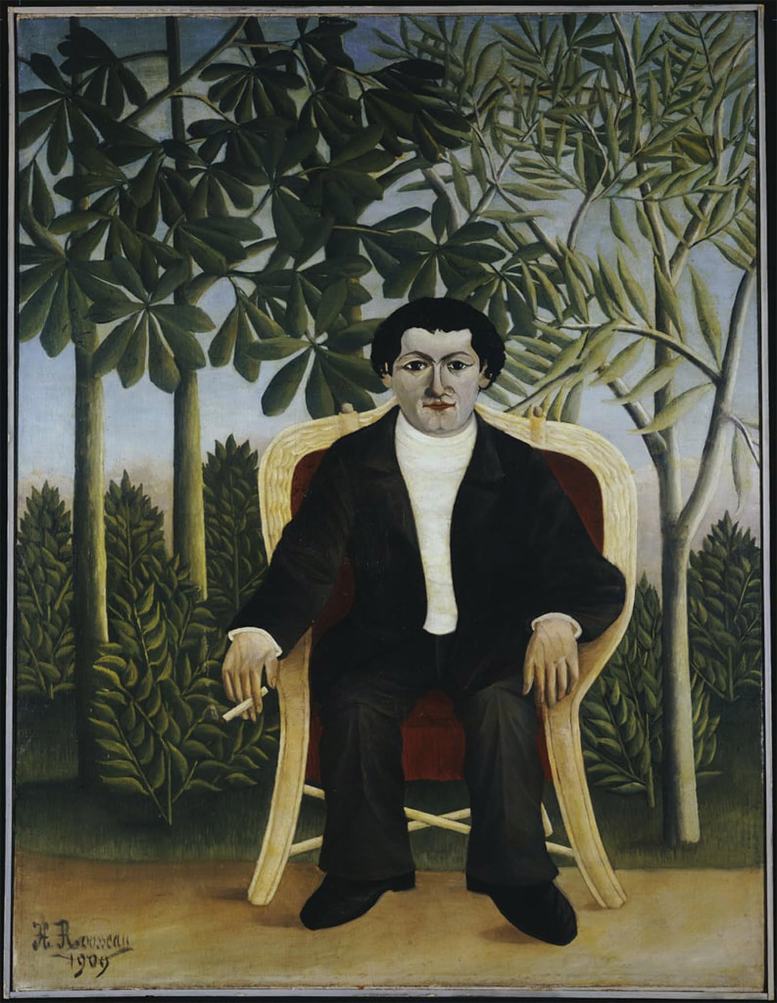 ARTXLXXBN Famous Prints Artwork Pictures Poster Painting Art Portrait of Brummer by Henri J F Rousseau Artwork Landscape Pictures for Home Decor 60x90cm
