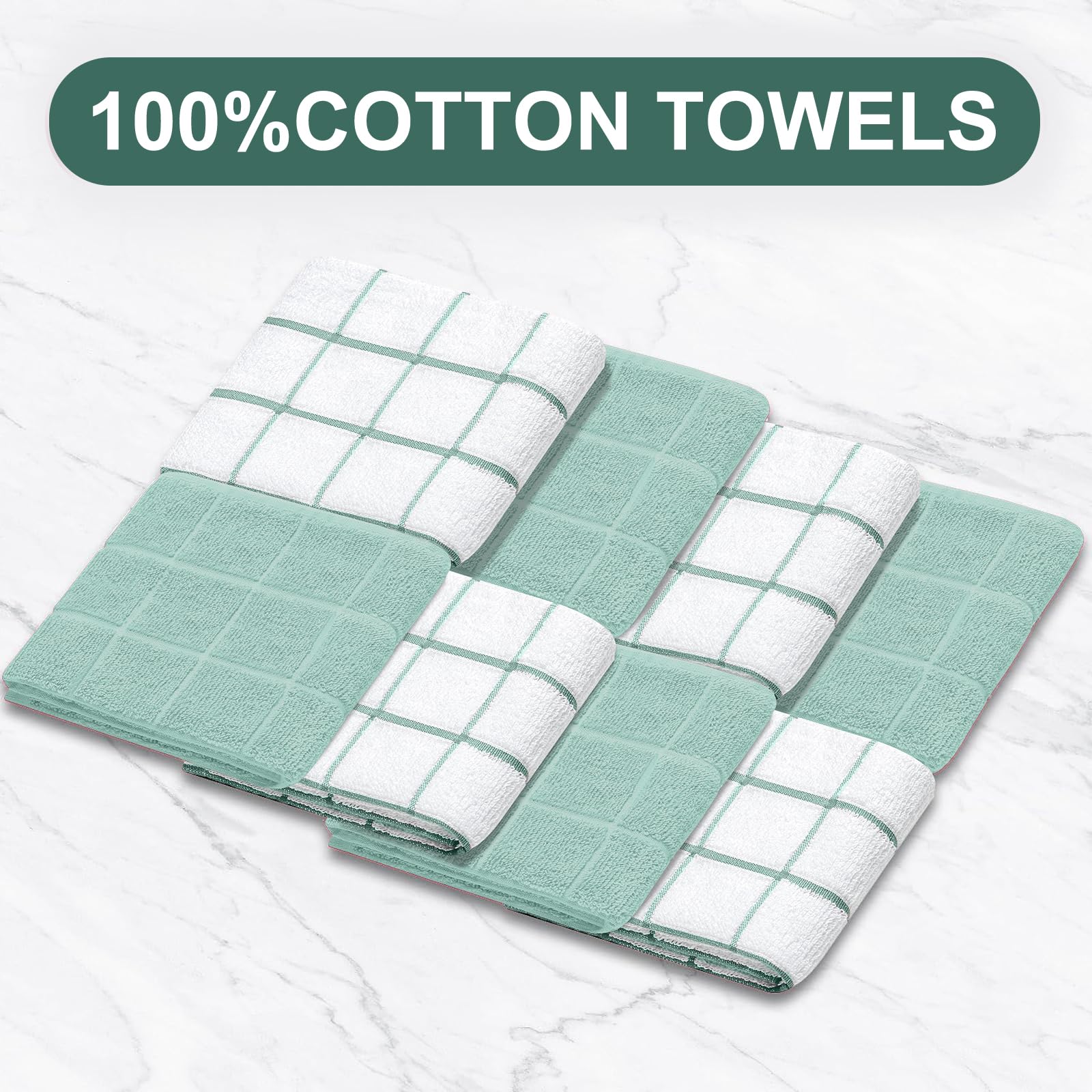 Juego de manoplas de horno para ollas, toallas de cocina y paños de cocina, guantes de cocina, paños de cocina, resistentes al calor a 500 grados, con superficie de silicona antideslizante para