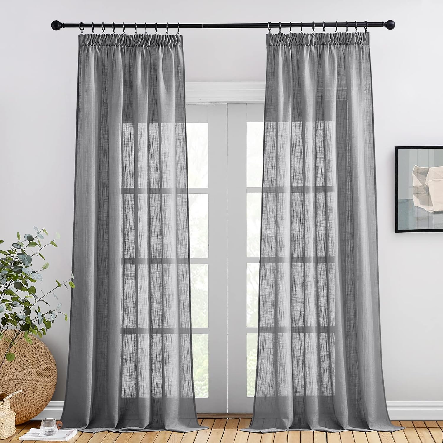 PONY DANCE Linen-Look Curtains teljes nézet