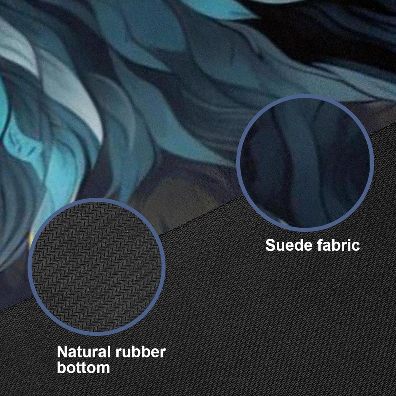 Yoga Towel, Wolf Animal Print Non Slip Sweat Absorbent Hot Yoga Mat Towel for Hot Yoga, Pilates and Fitness - 72.8" x 26.8"