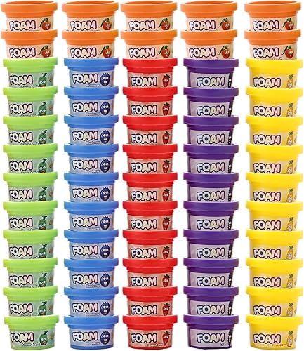 Miniatura 3 de Crayola Paquete de fiesta de Foam Silly Scents  60 tinas de espuma perfumadas cada una de 1 onza  6 colores brillantes de espuma perfumada en tamaño