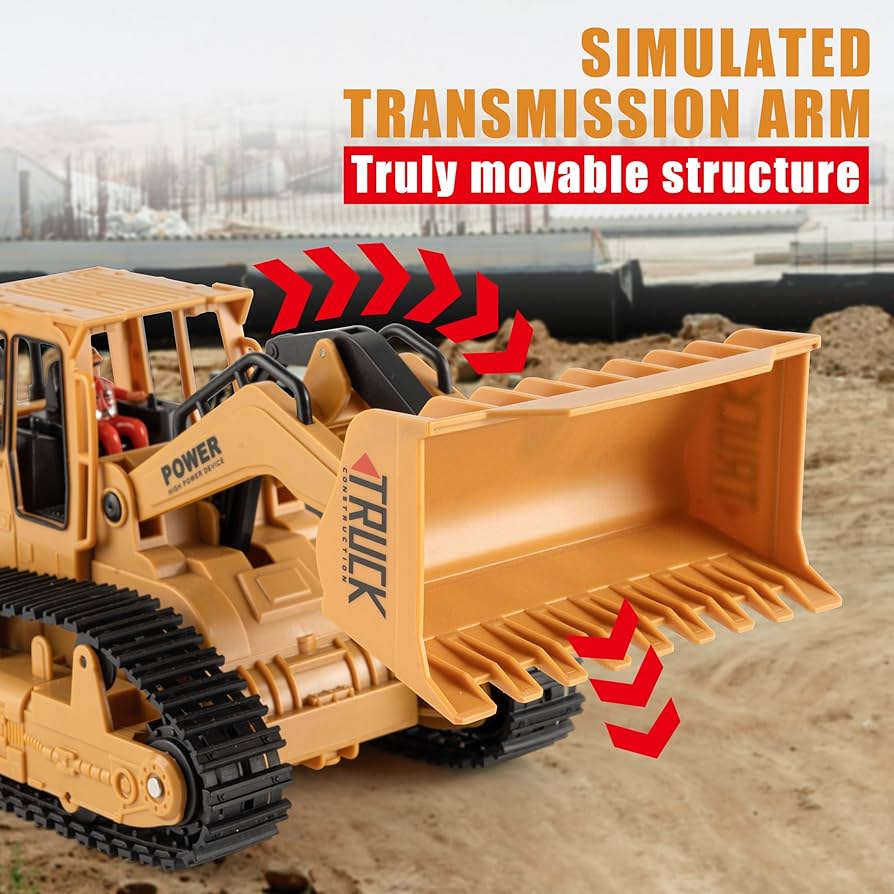 Amazon.com: 1/20 Construction Bulldozer Toy - Kids Toy