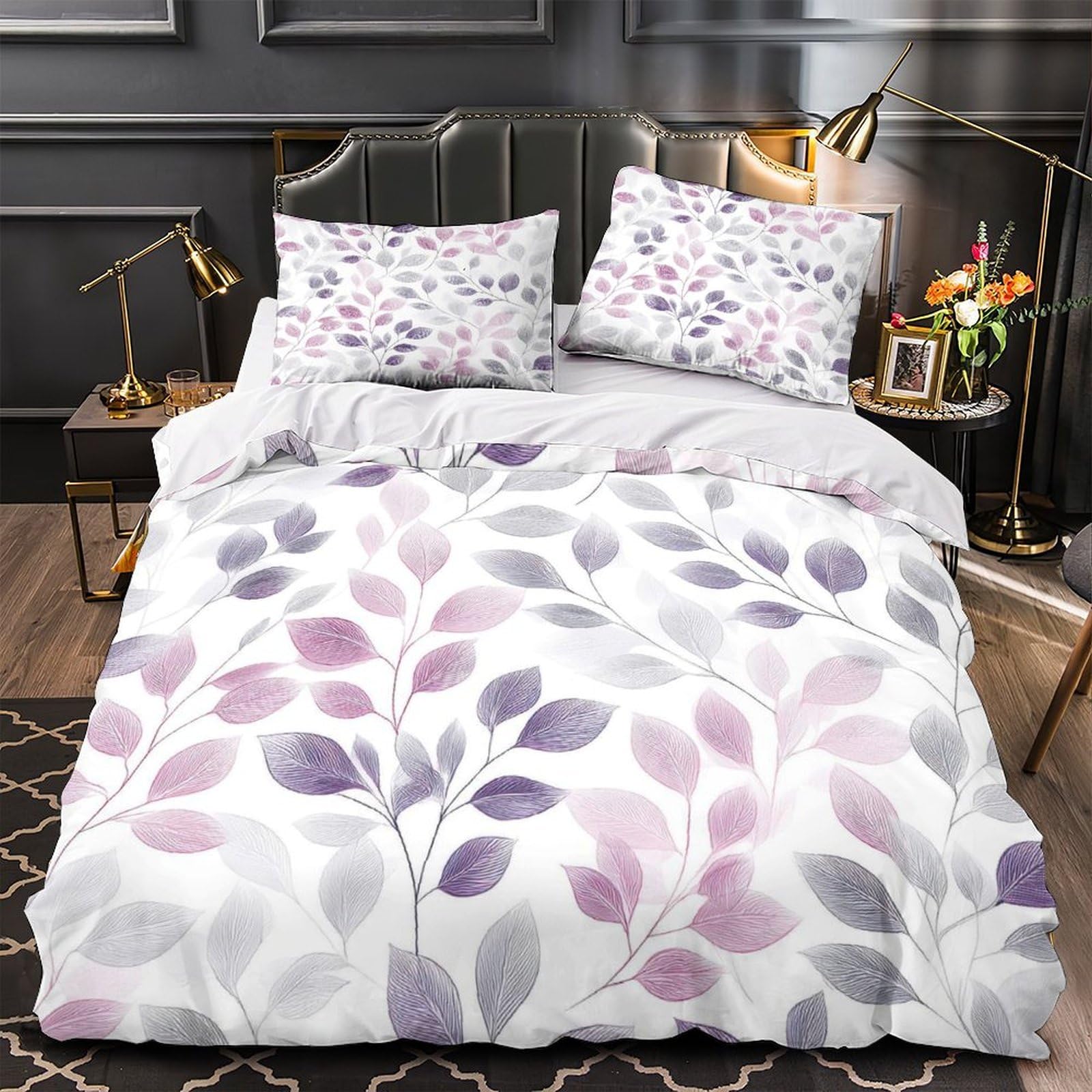 Housse de couette microfibre hypoallergénique et respirante avec fermeture éclair pour lit single