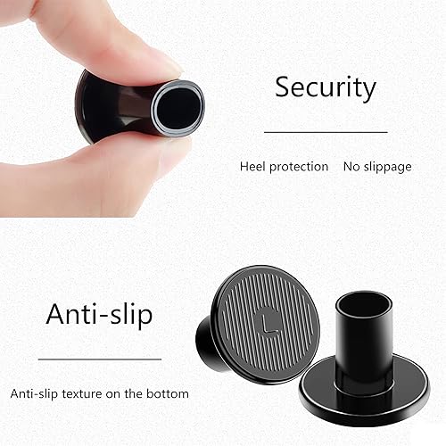 Miniatura 4 de Protectores de césped de tacón alto, 12 pares de 2 tamaños, tapones de fregadero y tapas de reparación de talón, protectores antideslizantes para