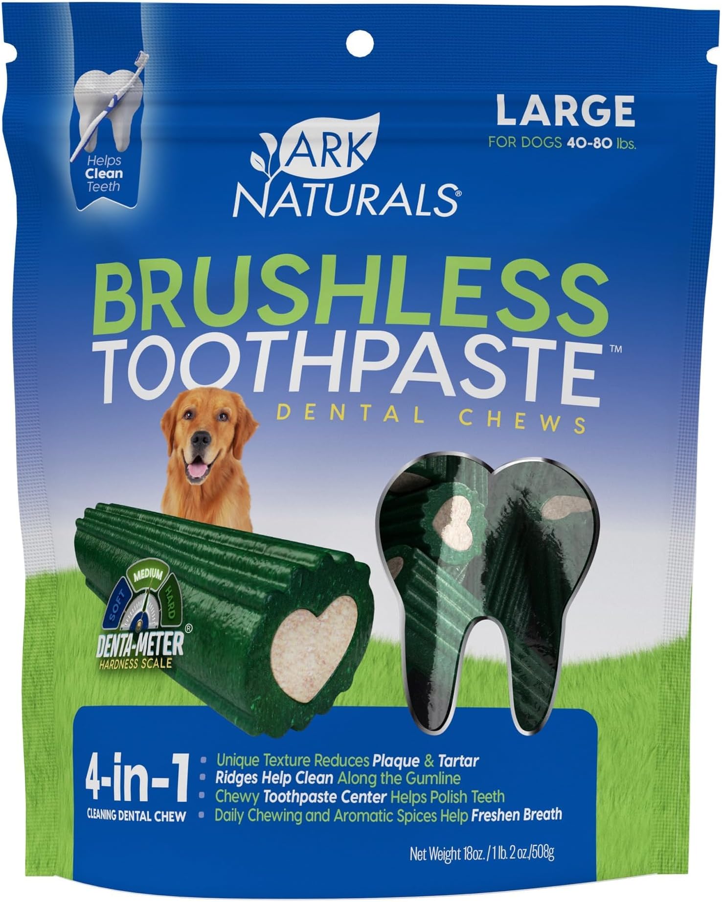 Ark Naturals Breathless Brushless Toothpaste for Large Dog - 18Oz